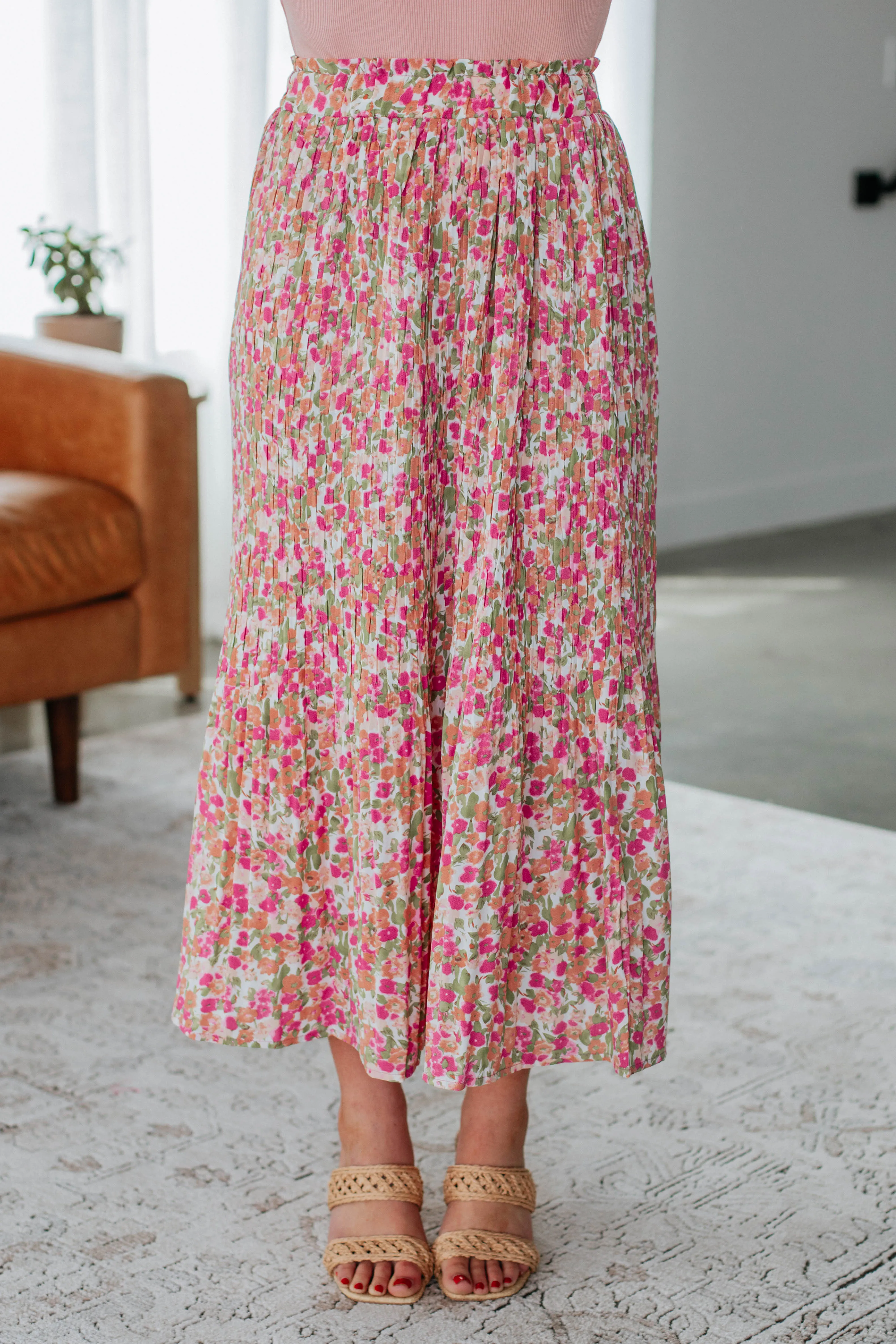 Addy Floral Skirt - Orchid