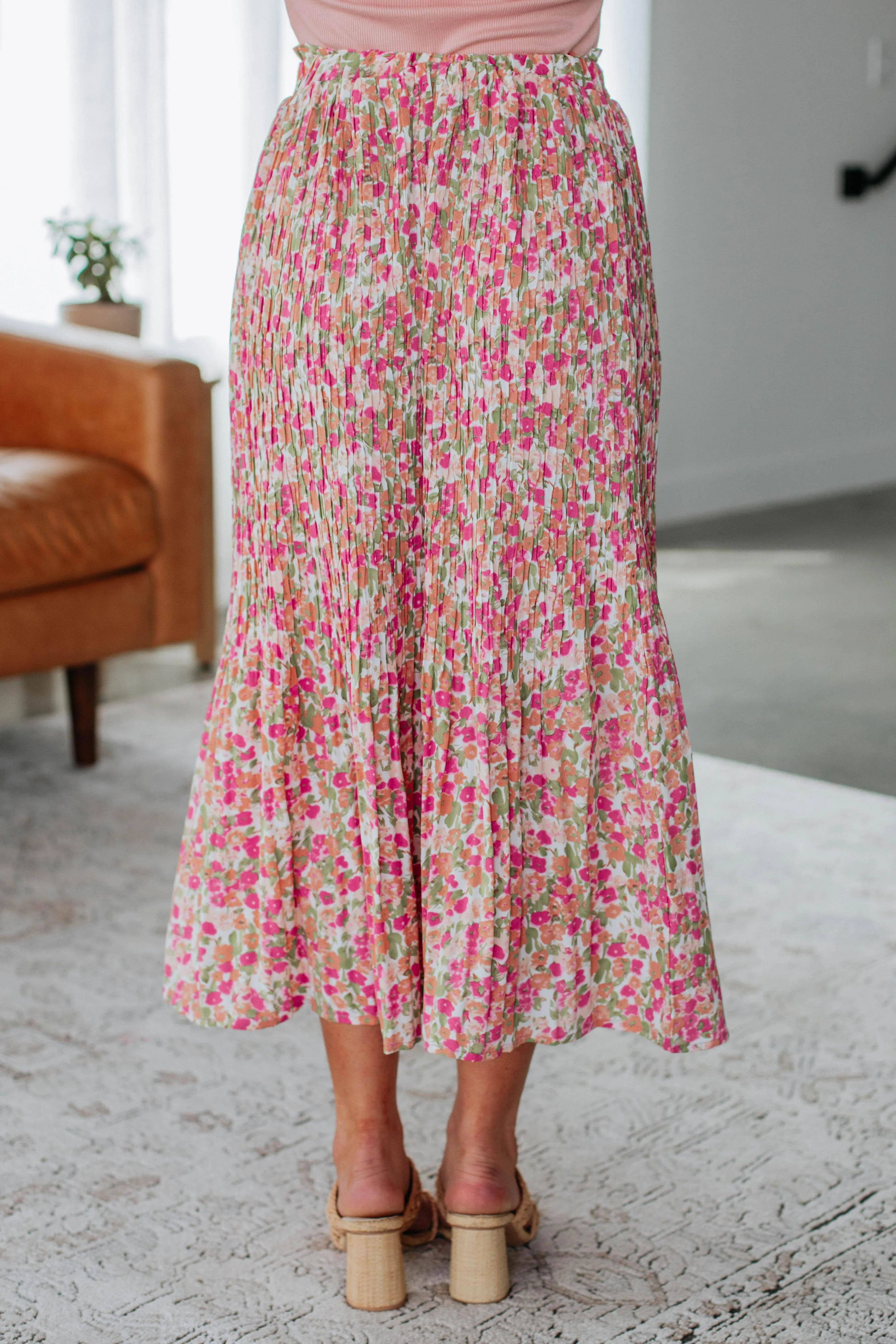Addy Floral Skirt - Orchid