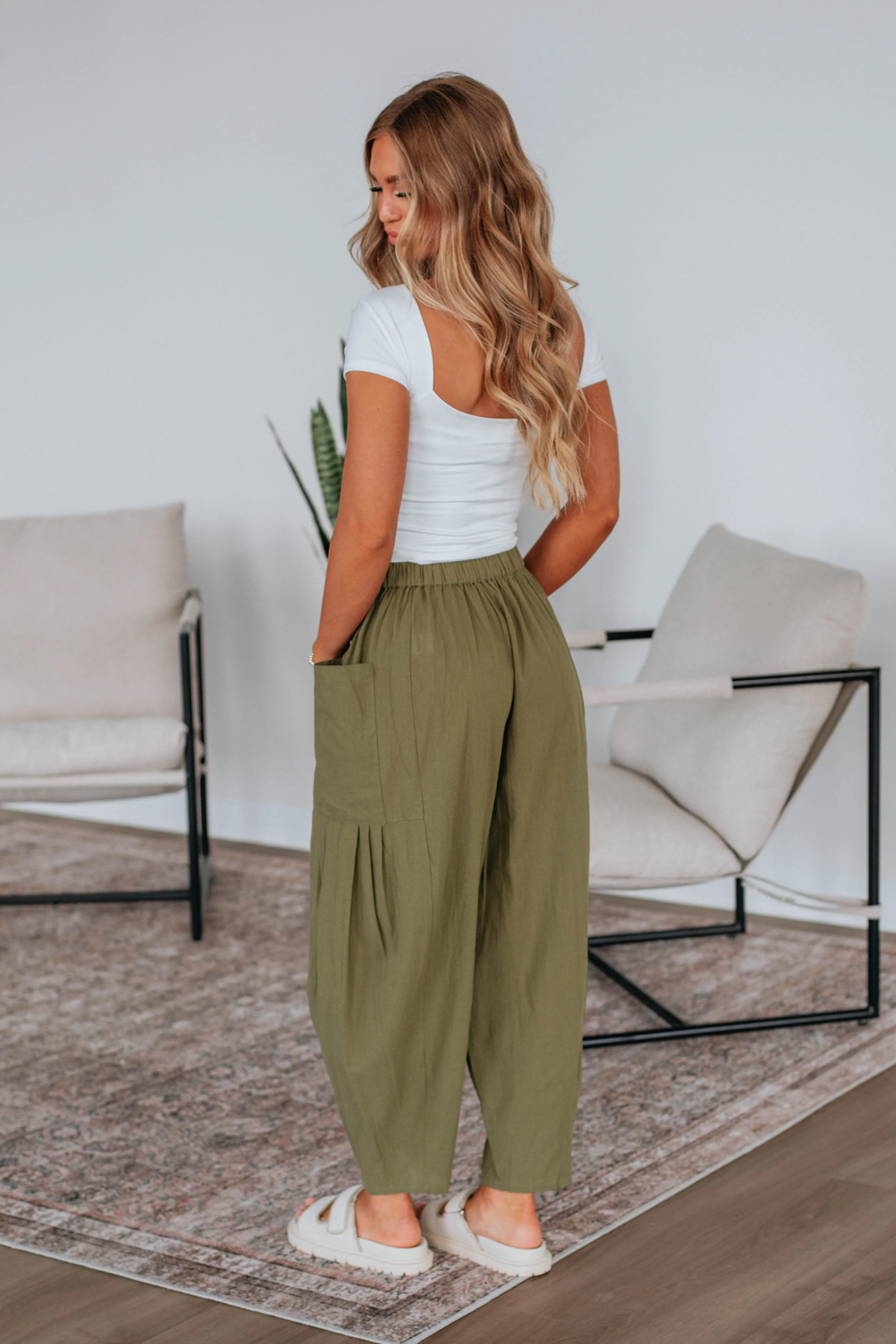 Adeera Pants - Burnt Olive