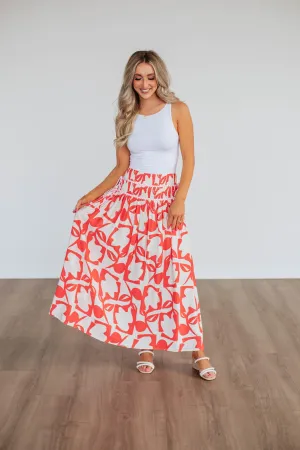 Ambria Maxi Skirt - Poppy Mix