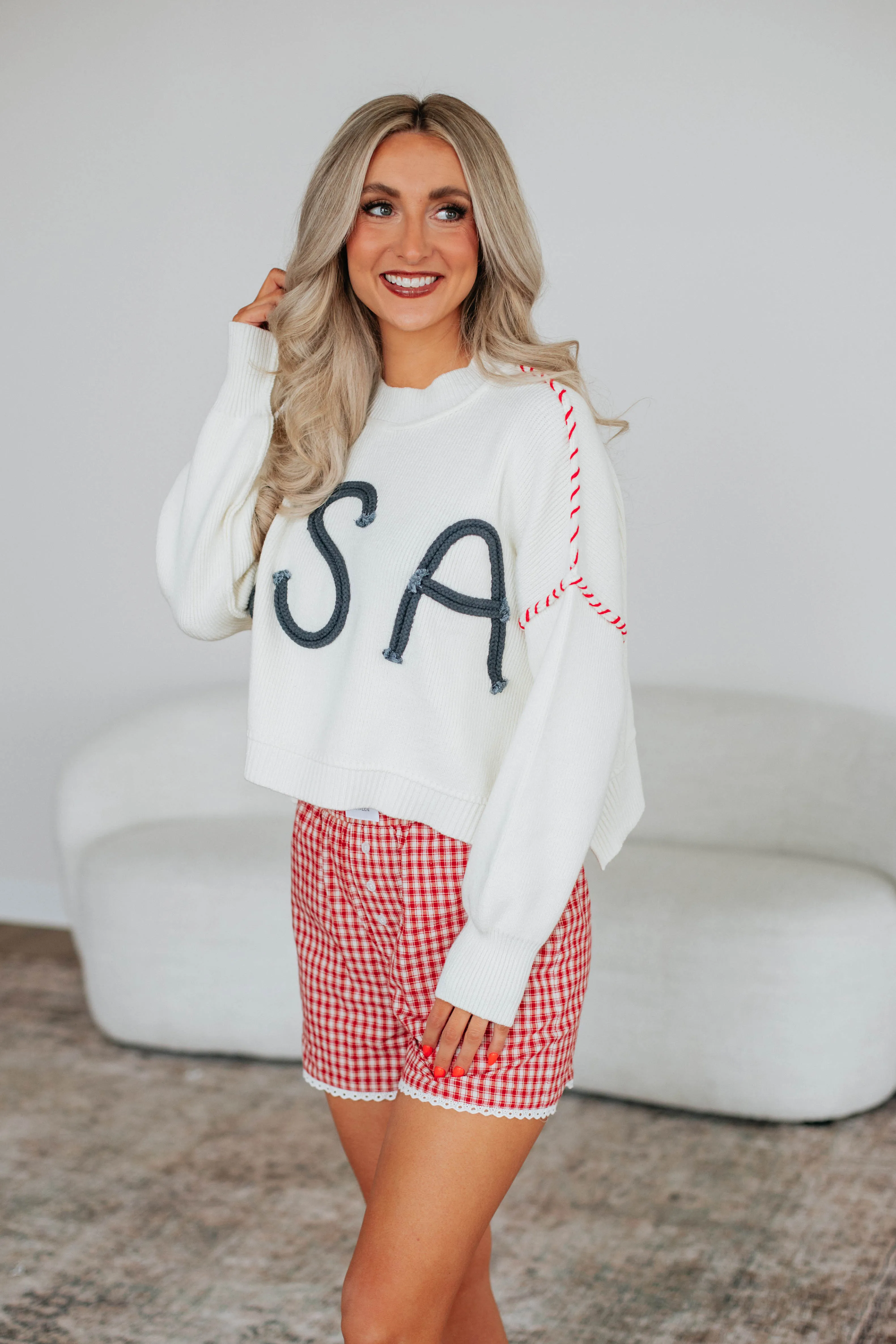 Americana Sweater - Ivory