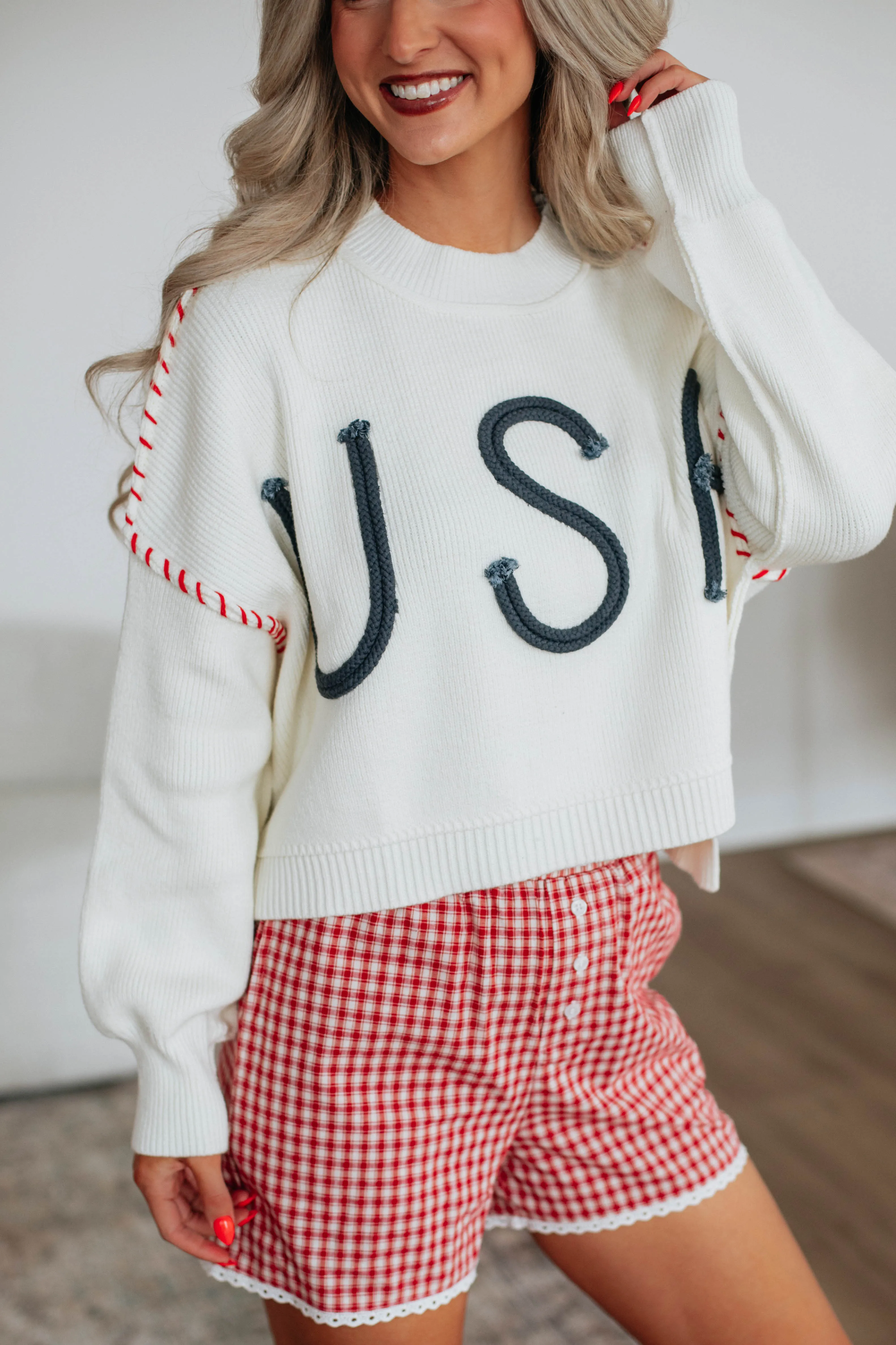 Americana Sweater - Ivory