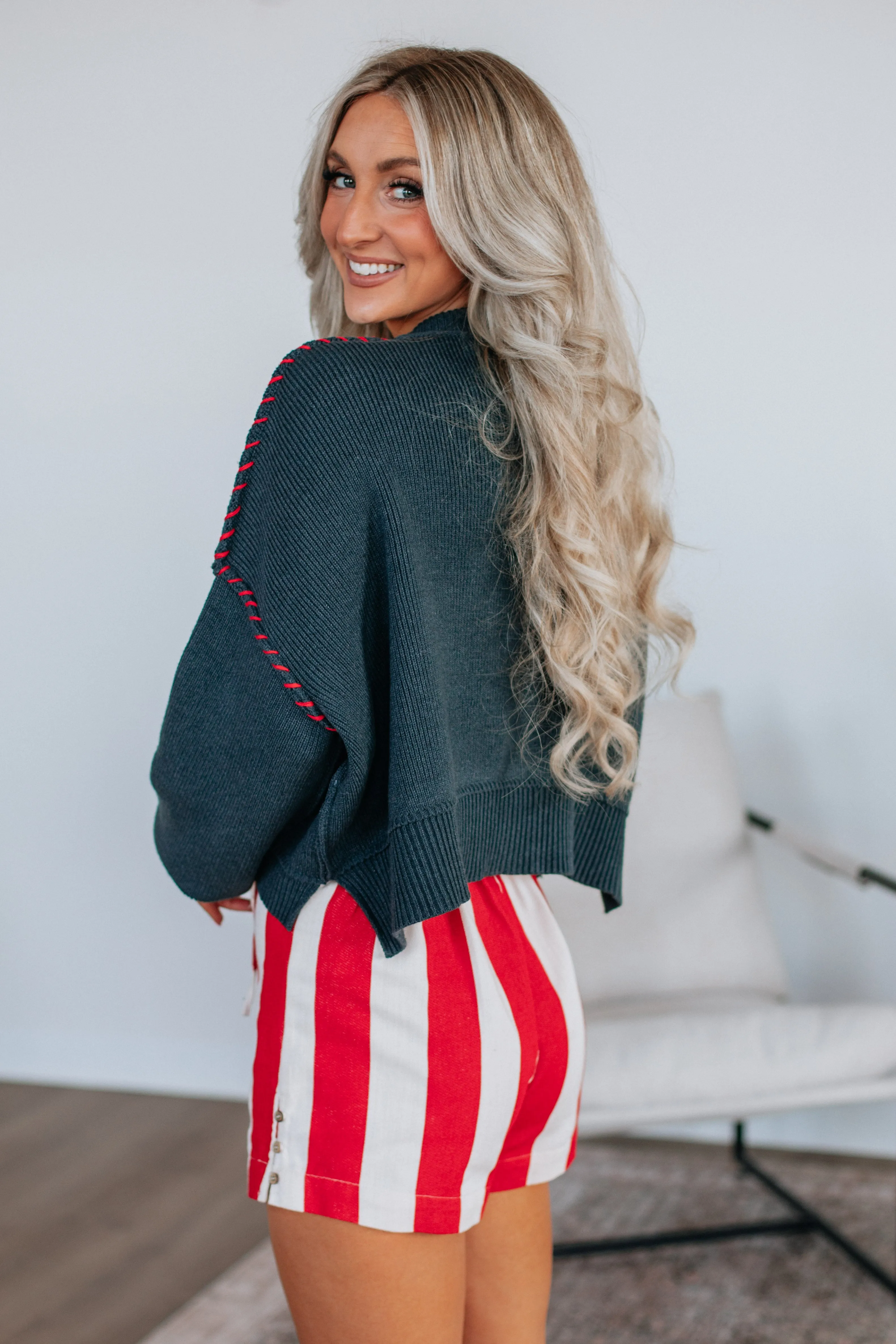 Americana Sweater - Navy