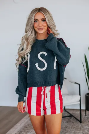 Americana Sweater - Navy