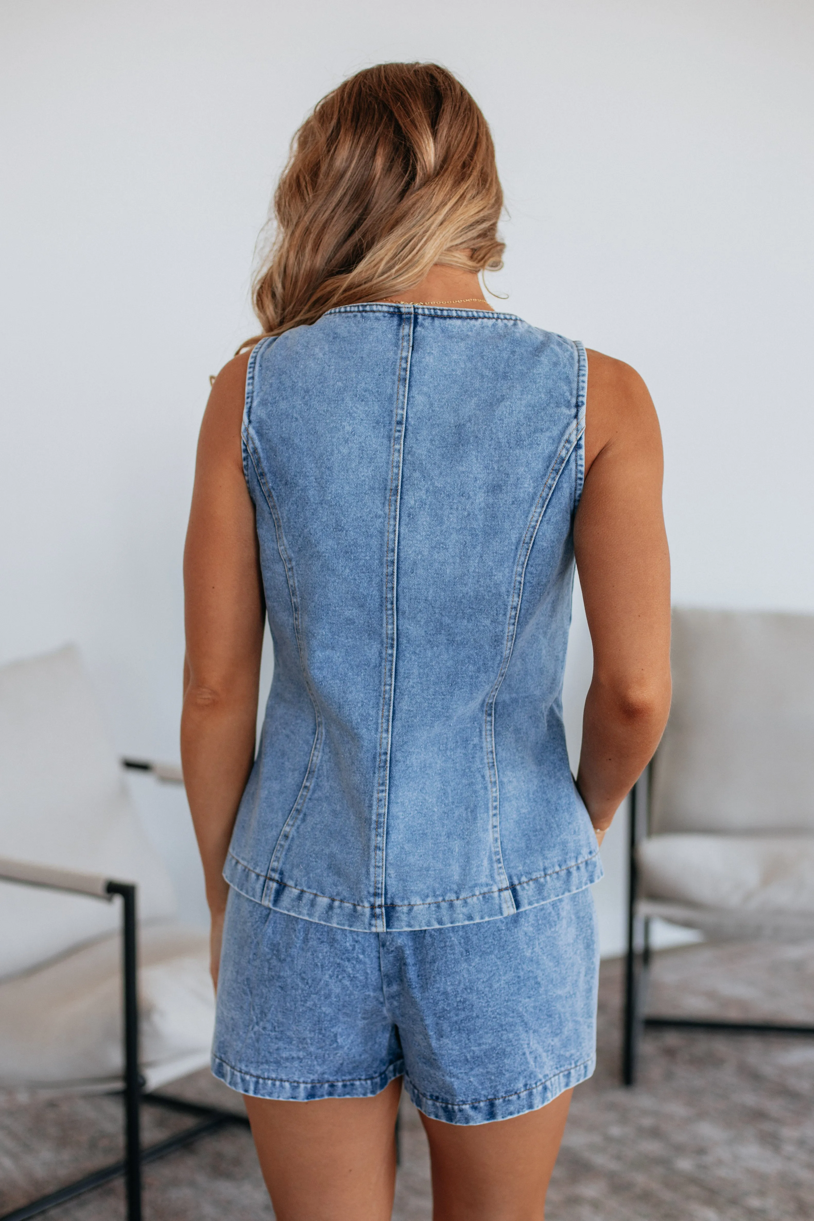 Andria Two-Piece Denim Set