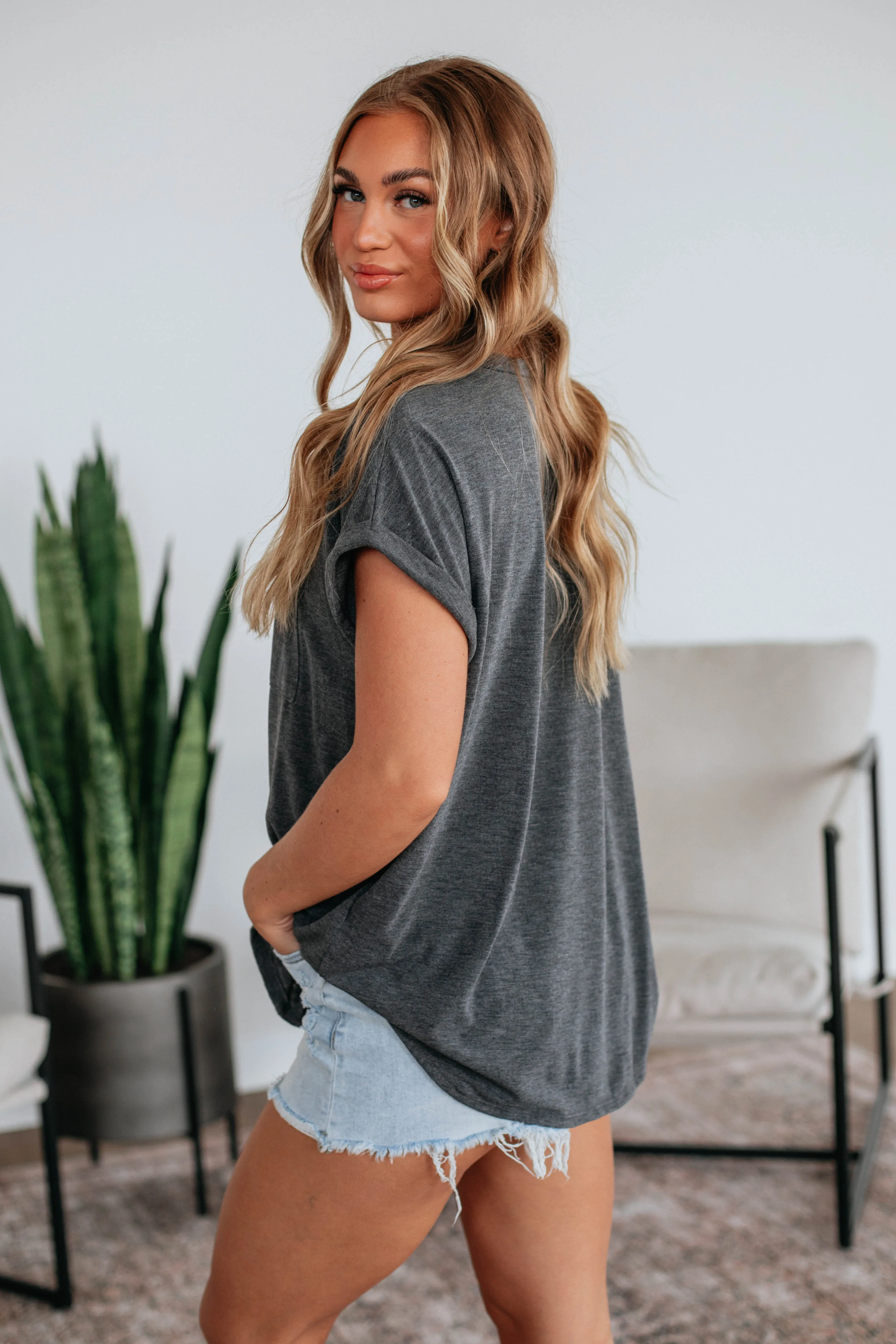 Ardell Basic Tee - Charcoal