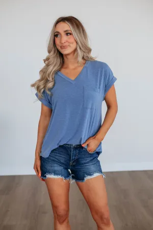 Ardell Basic Tee - Steel Blue