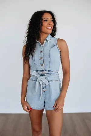 Austen Denim Romper