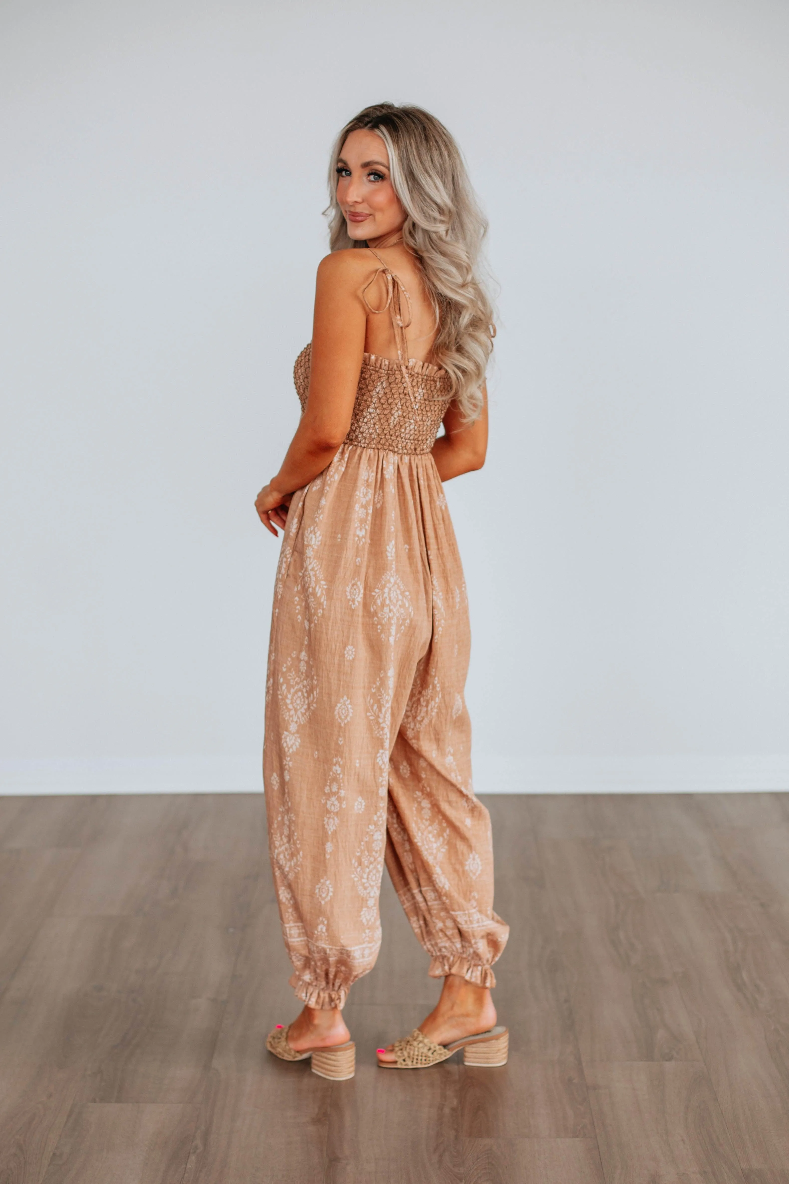 Azelia Jumpsuit - Caramel Mix