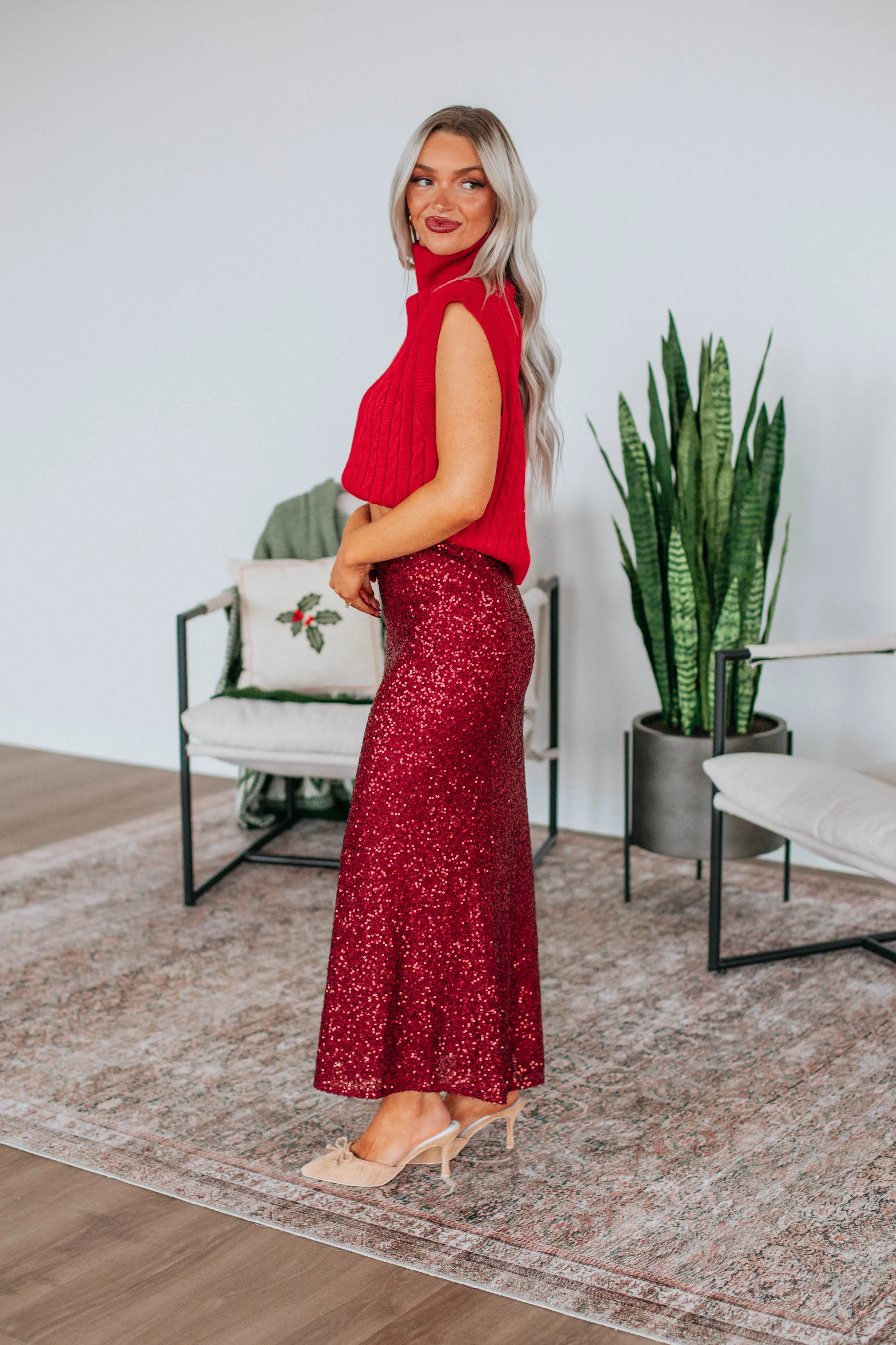 Azley Sequin Skirt