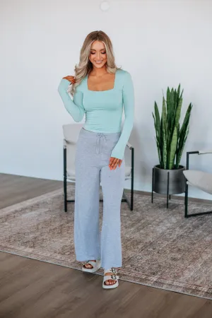 Bodhi Knit Pants - Heather Grey