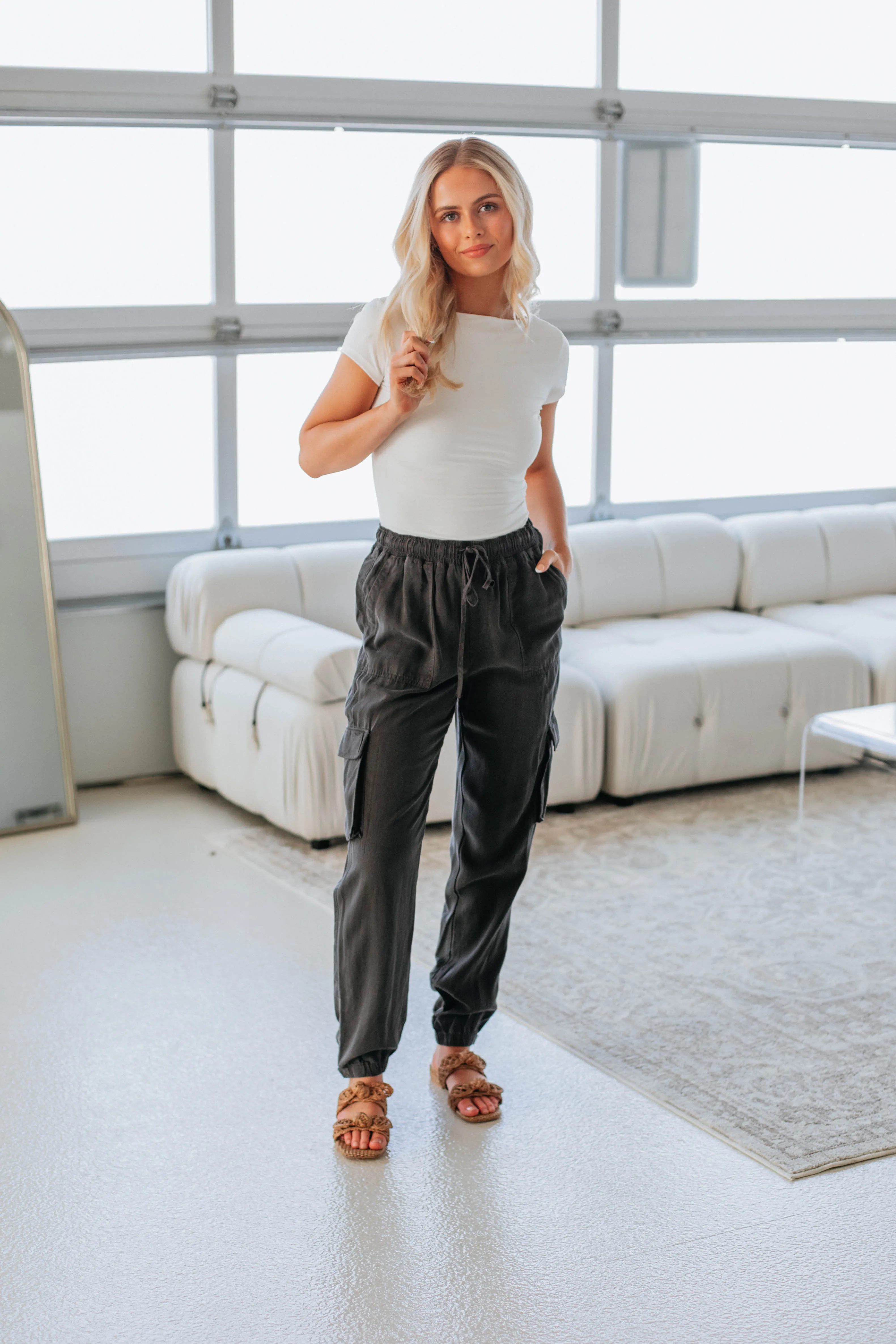 Bodie Cargo Joggers - Charcoal
