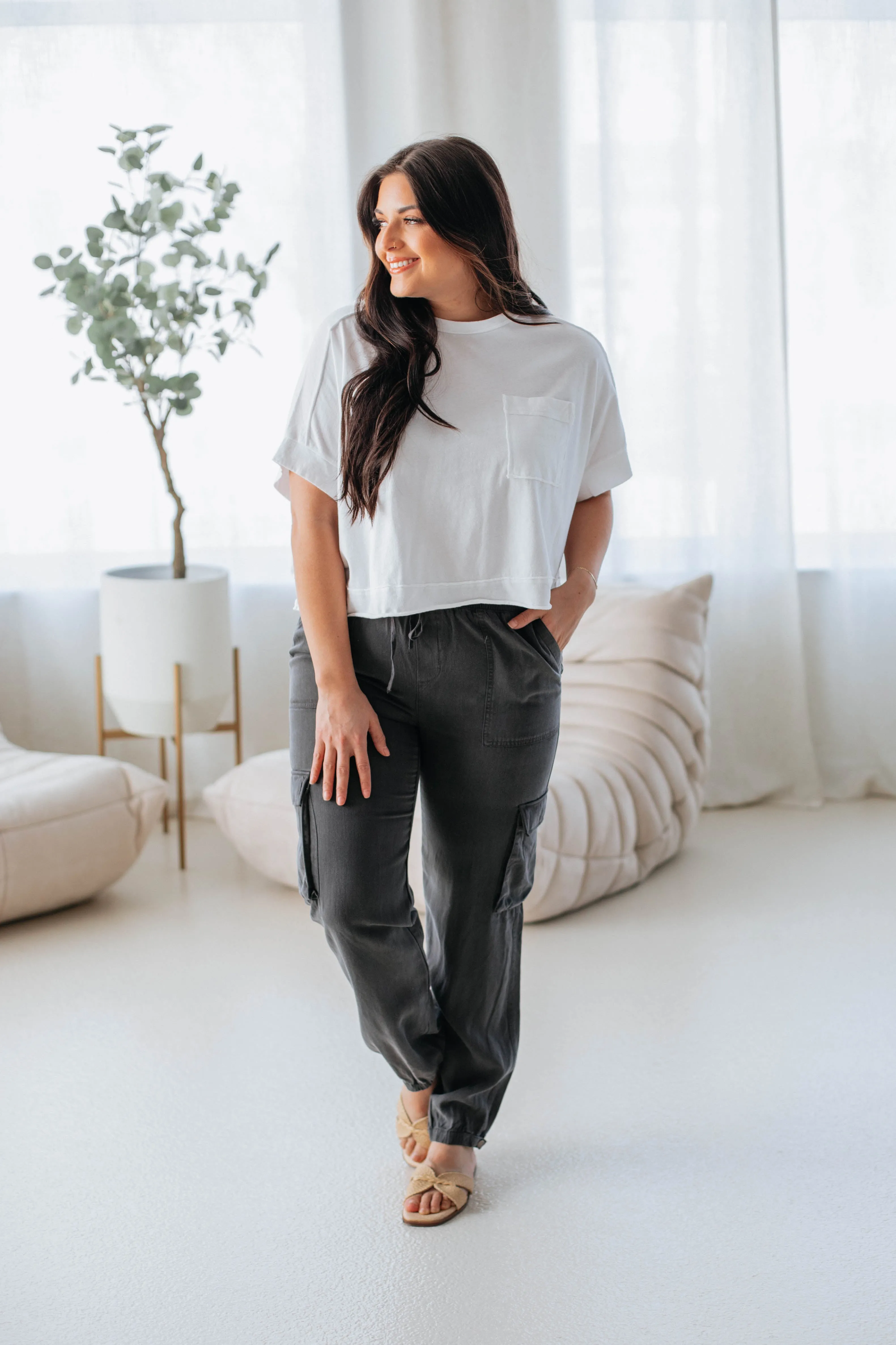 Bodie Cargo Joggers - Charcoal