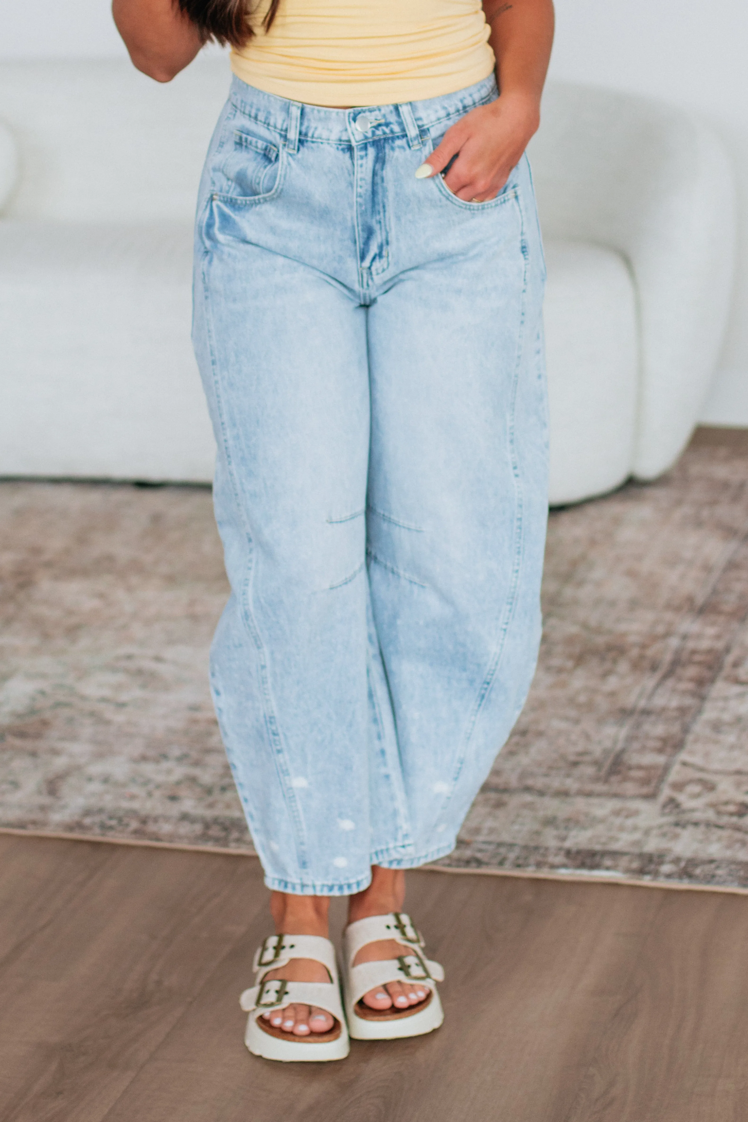 Briony Denim Barrel Pants