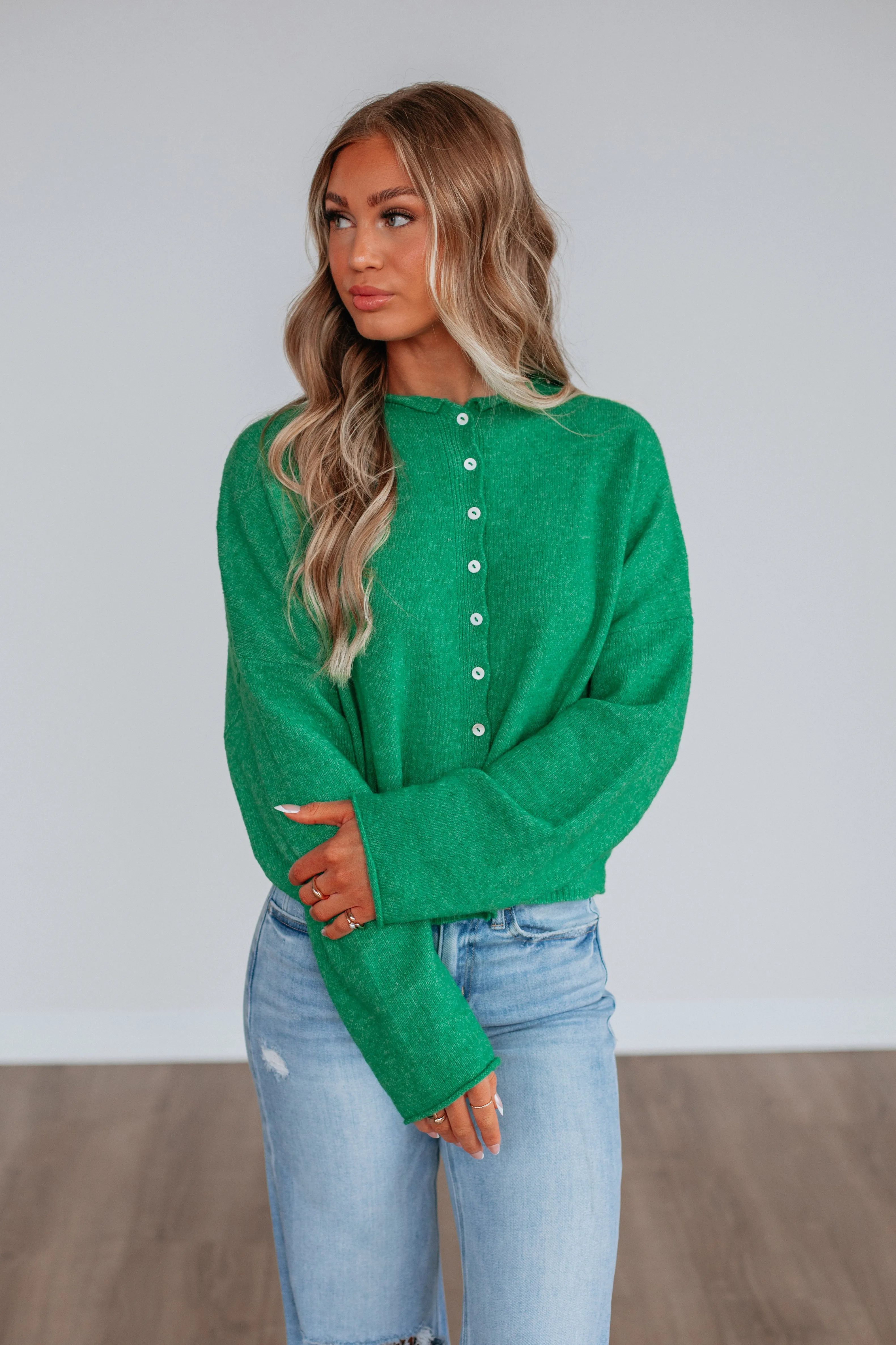 Brooke Cardigan - Kelly Green