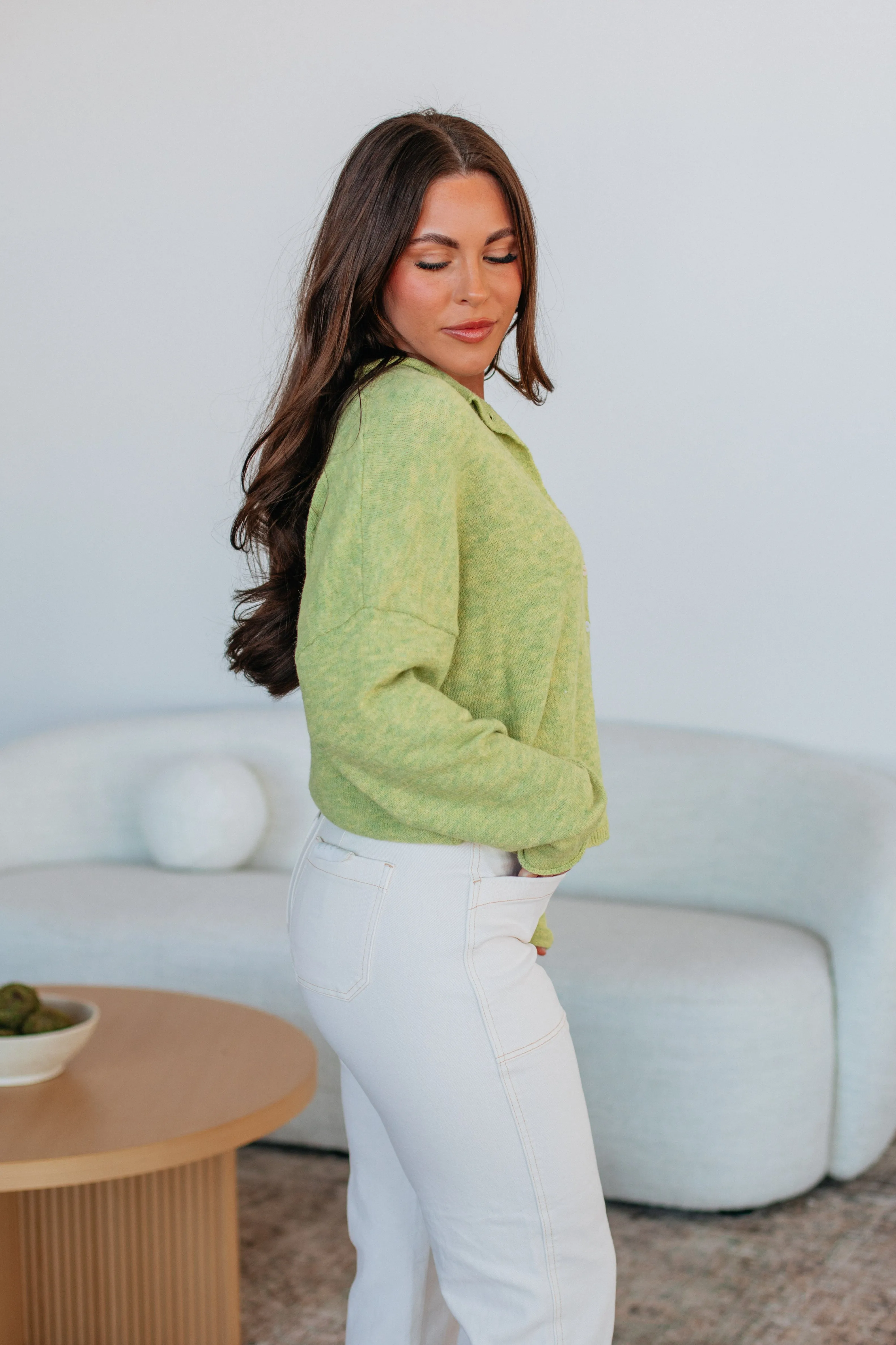 Brooke Cardigan - Lemongrass