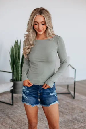 Brynn Ribbed Top - Sea Salt