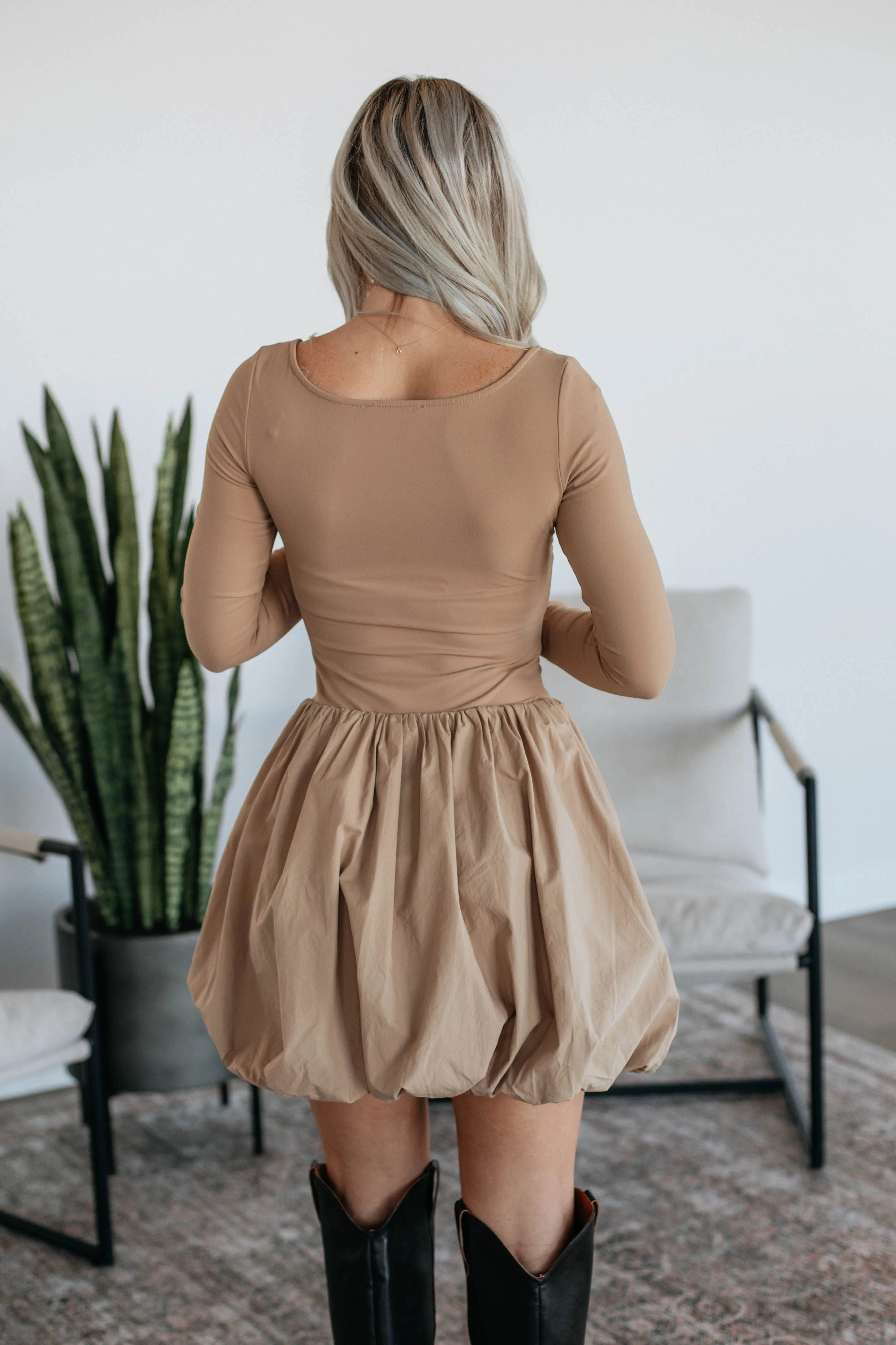 Call It Fate Dress - Camel