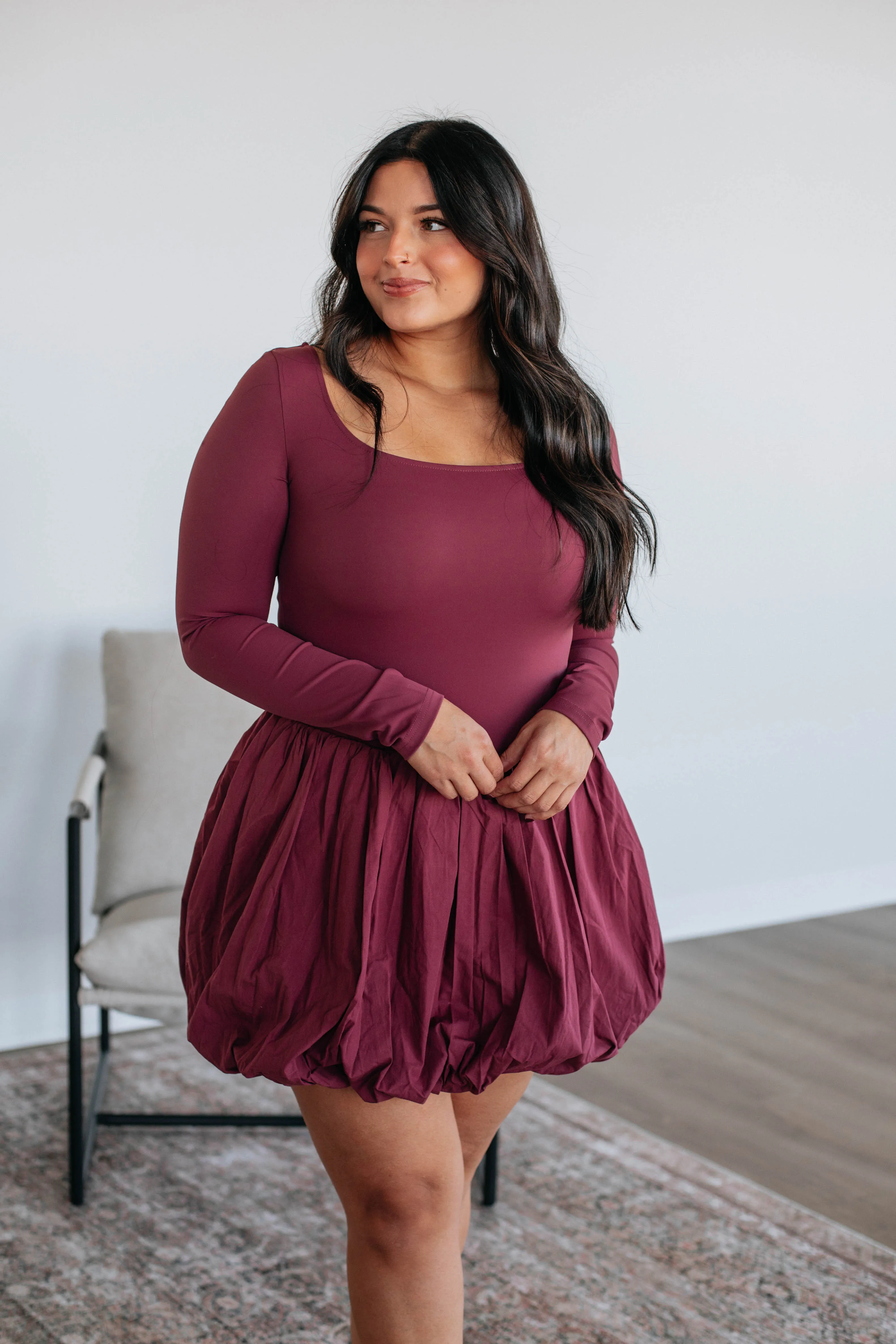 Call It Fate Dress - Wine