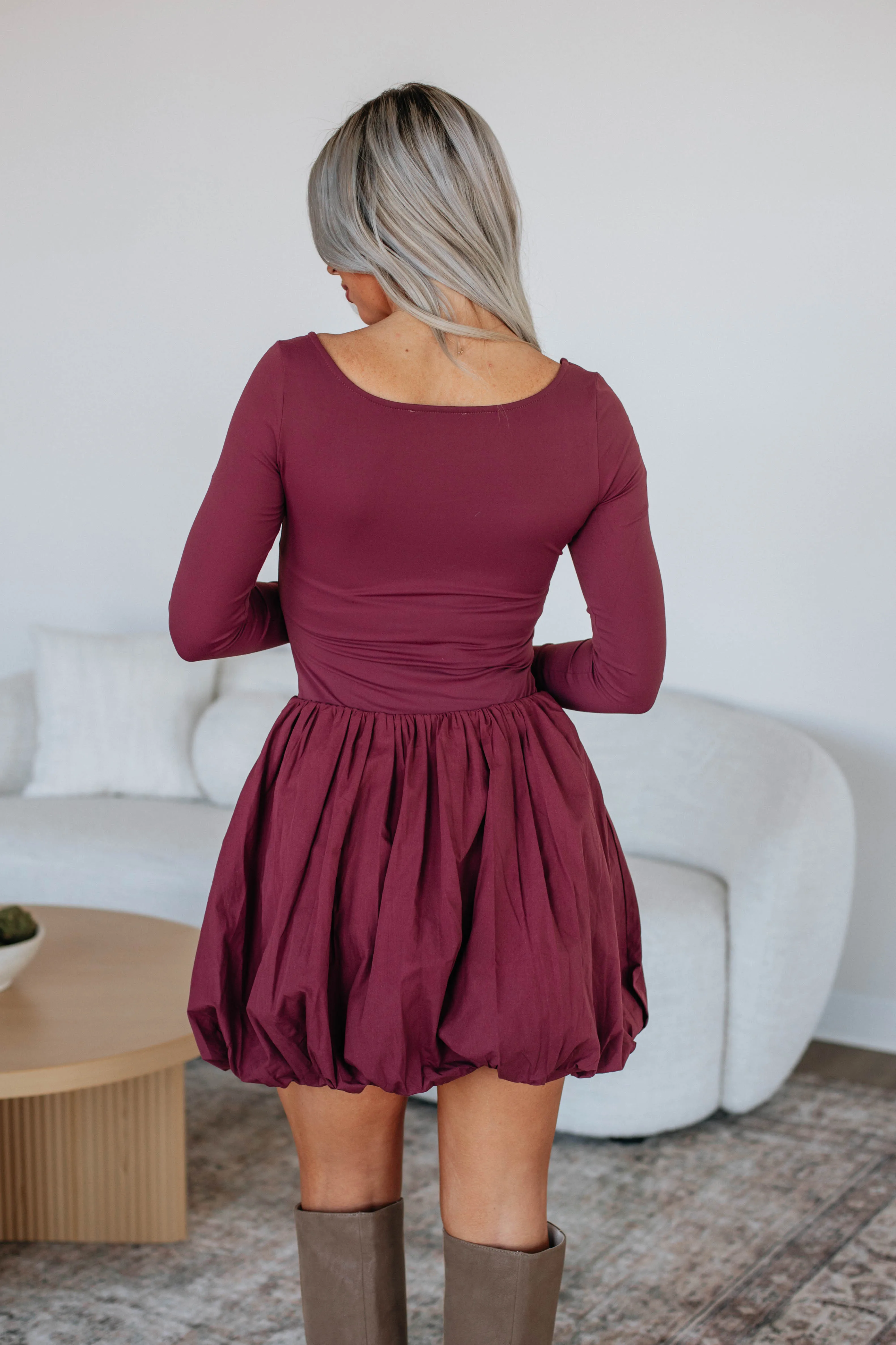 Call It Fate Dress - Wine