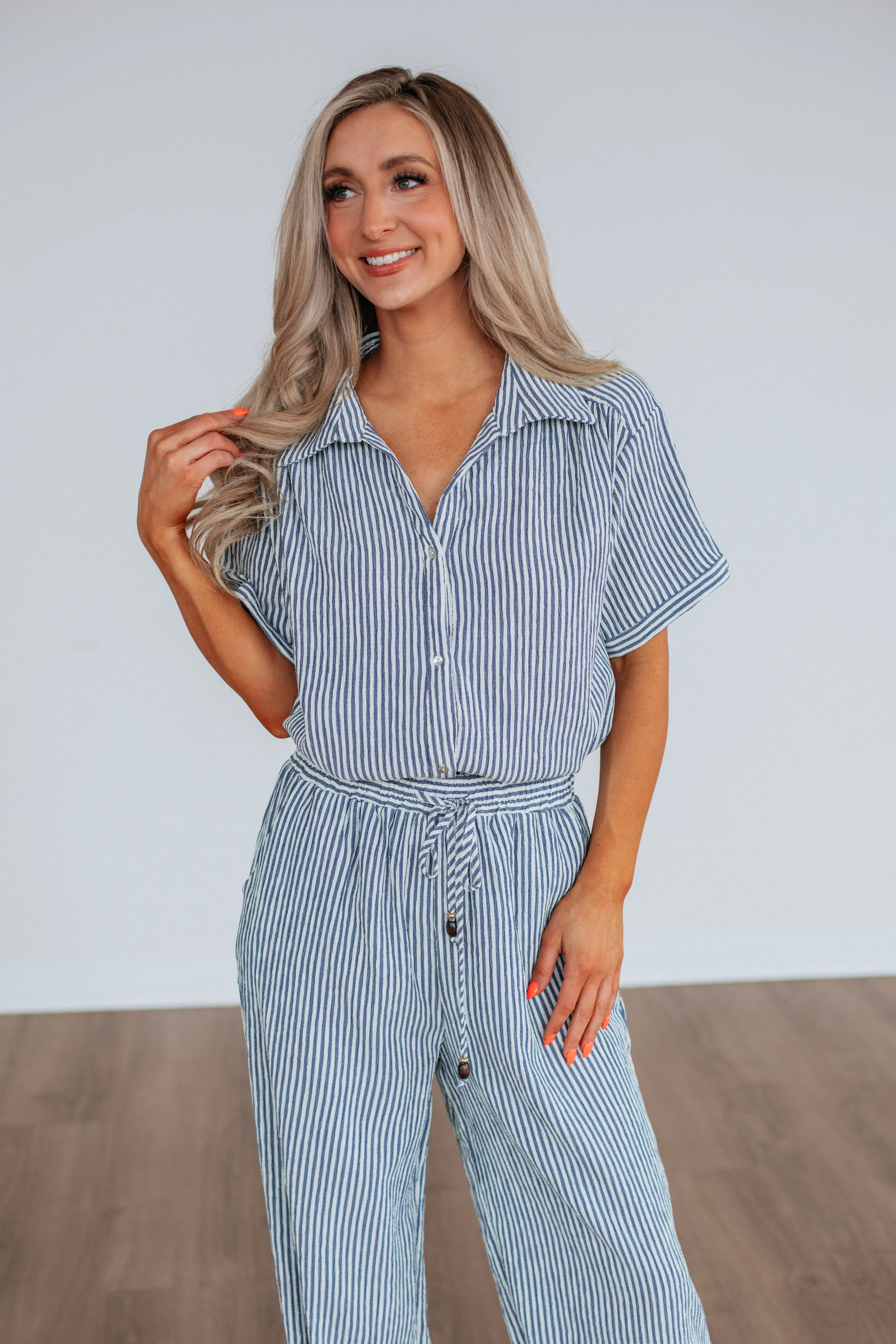 Calliope Two-Piece Set - Slate Blue Mix