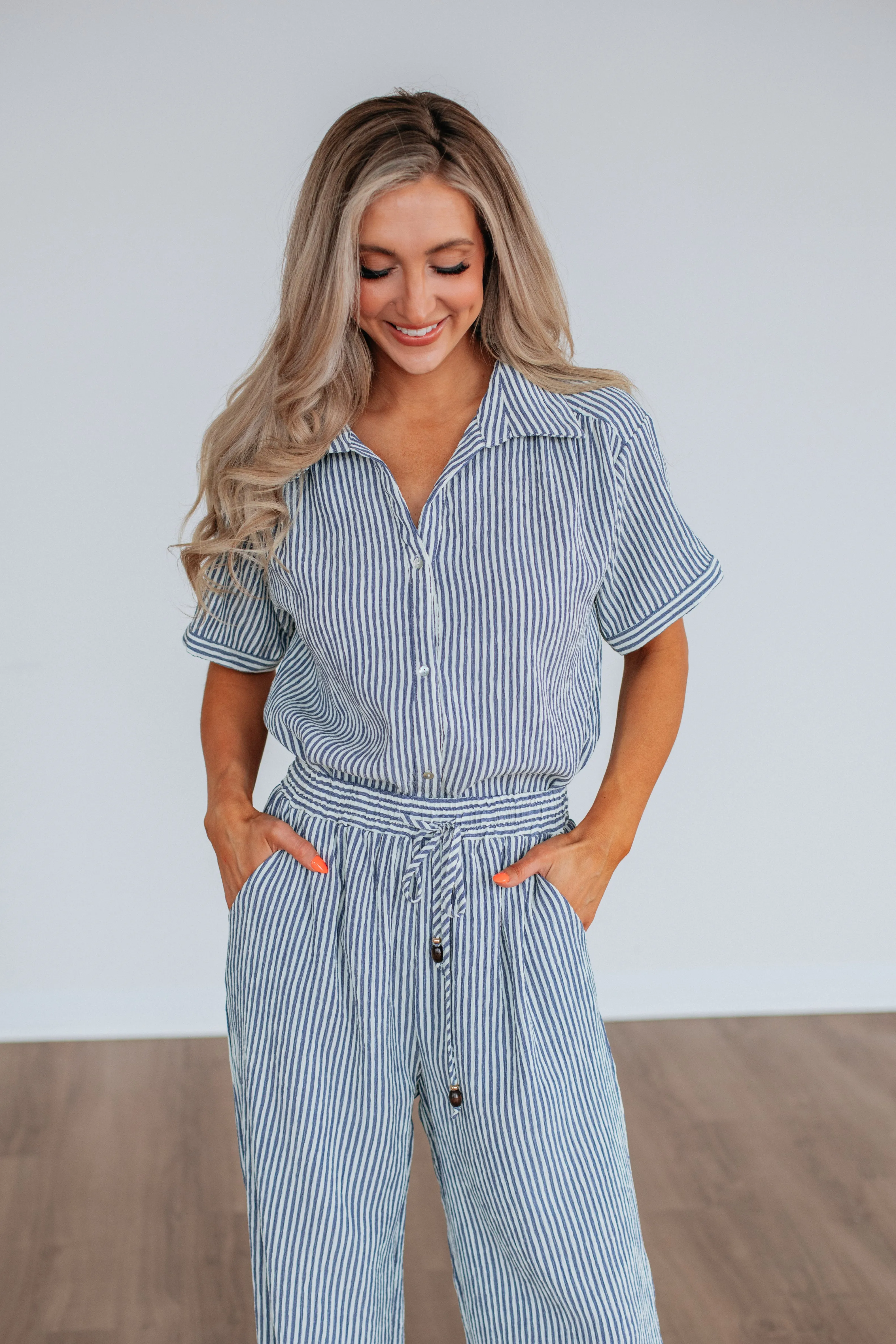 Calliope Two-Piece Set - Slate Blue Mix