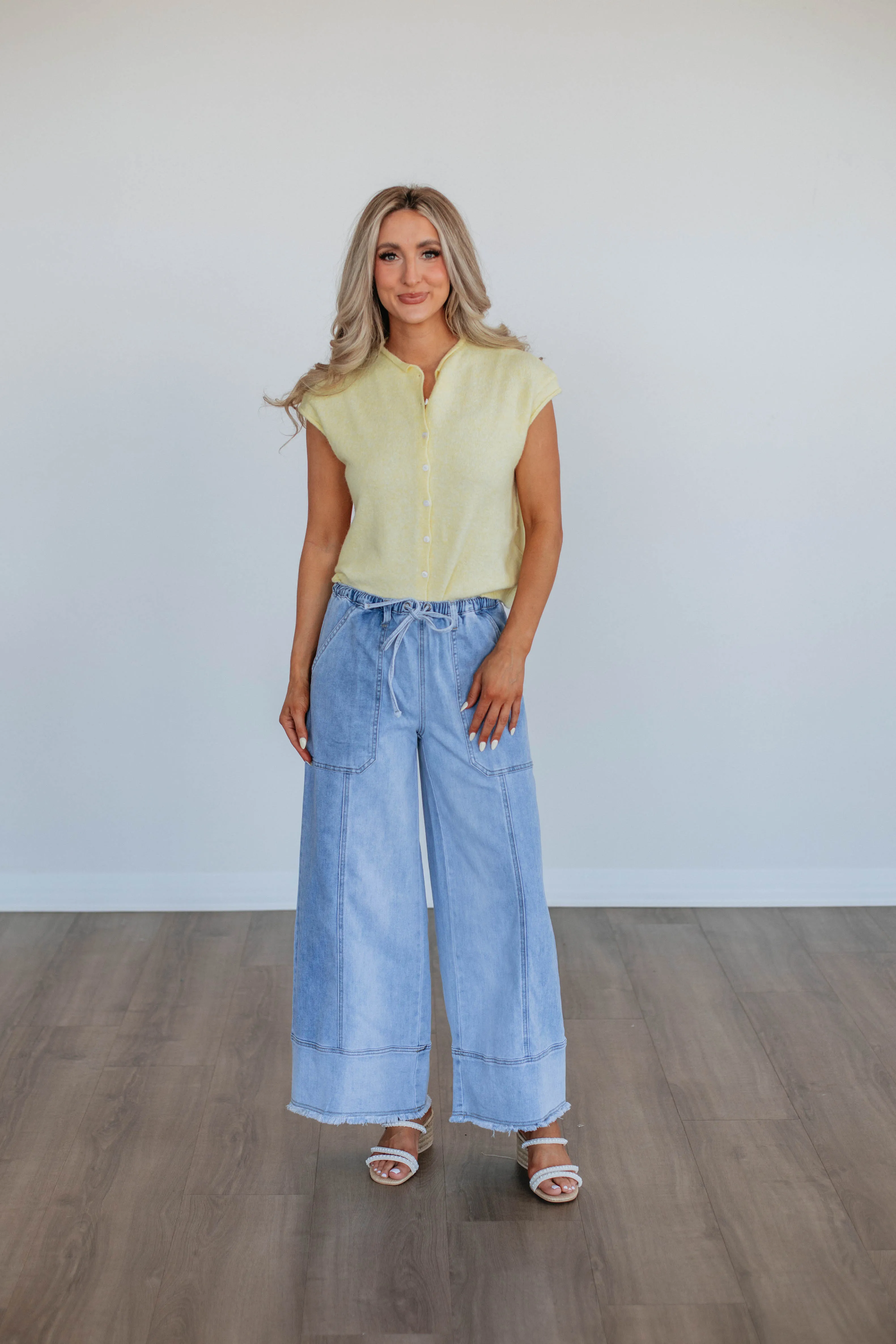 Camry Cardigan Top - Butter