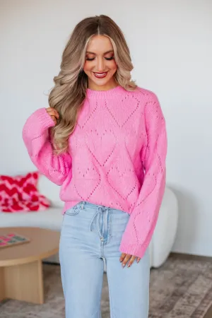 Candace Knit Sweater - Bubblegum