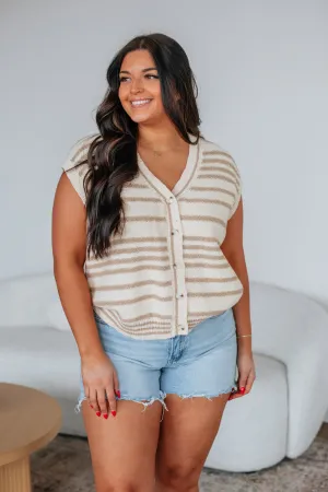 Charleston Sweater Top - Cream Mix