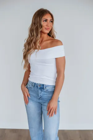 Chelsie Off The Shoulder Top - Ivory
