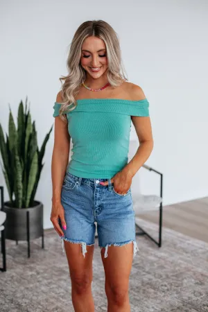 Chelsie Off The Shoulder Top - Jade