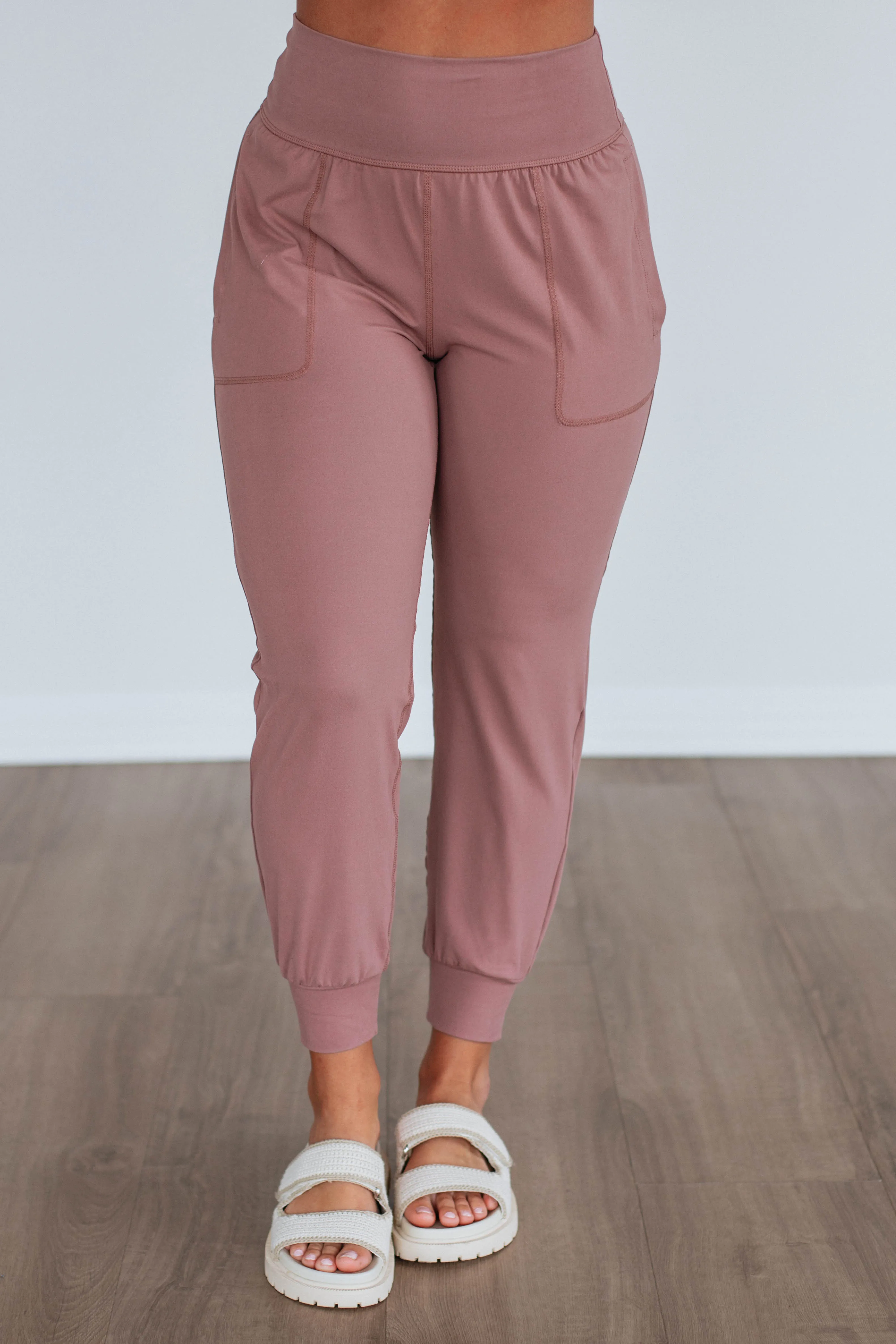 Cloud Nine Joggers - Dusty Mauve