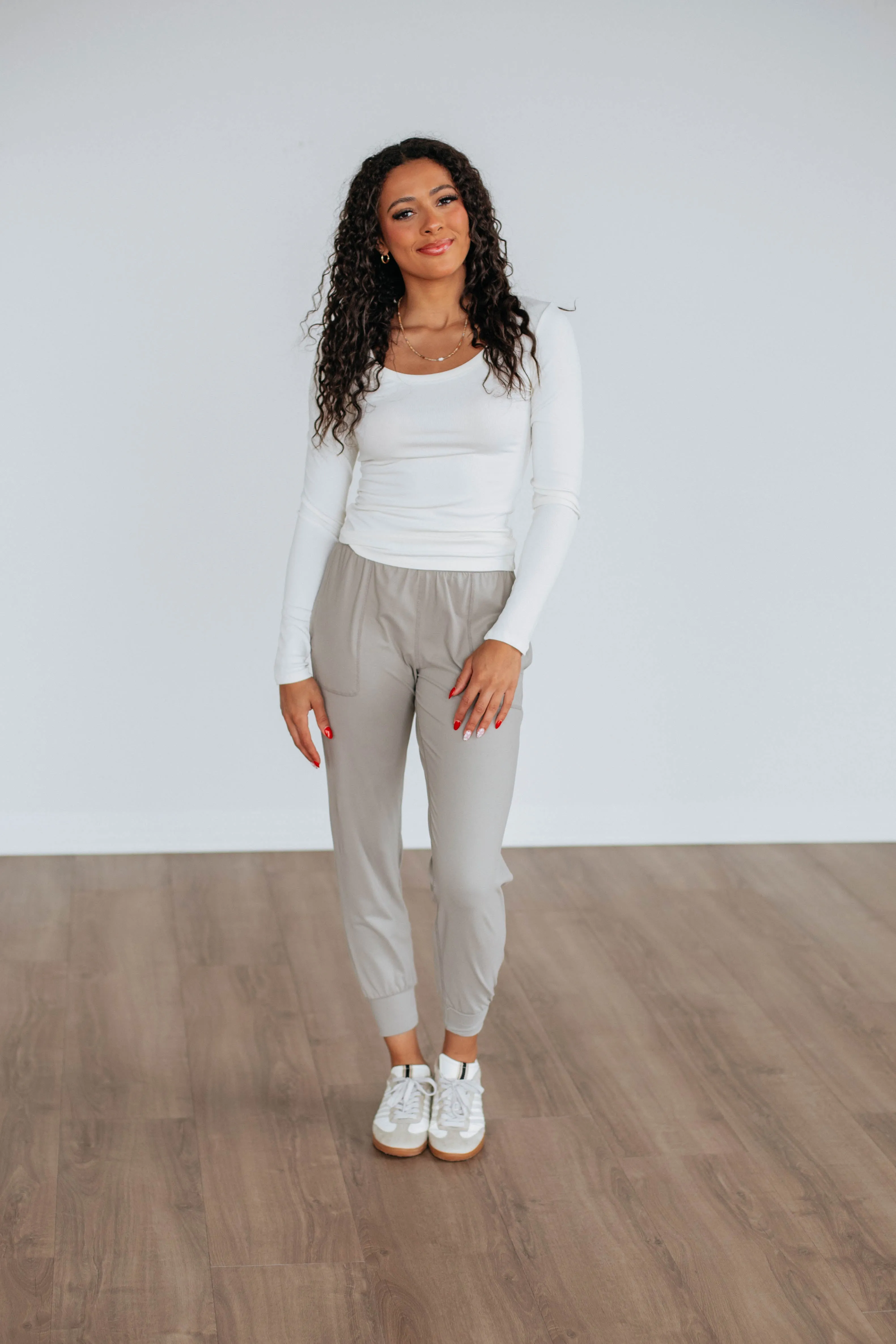 Cloud Nine Joggers - Stone