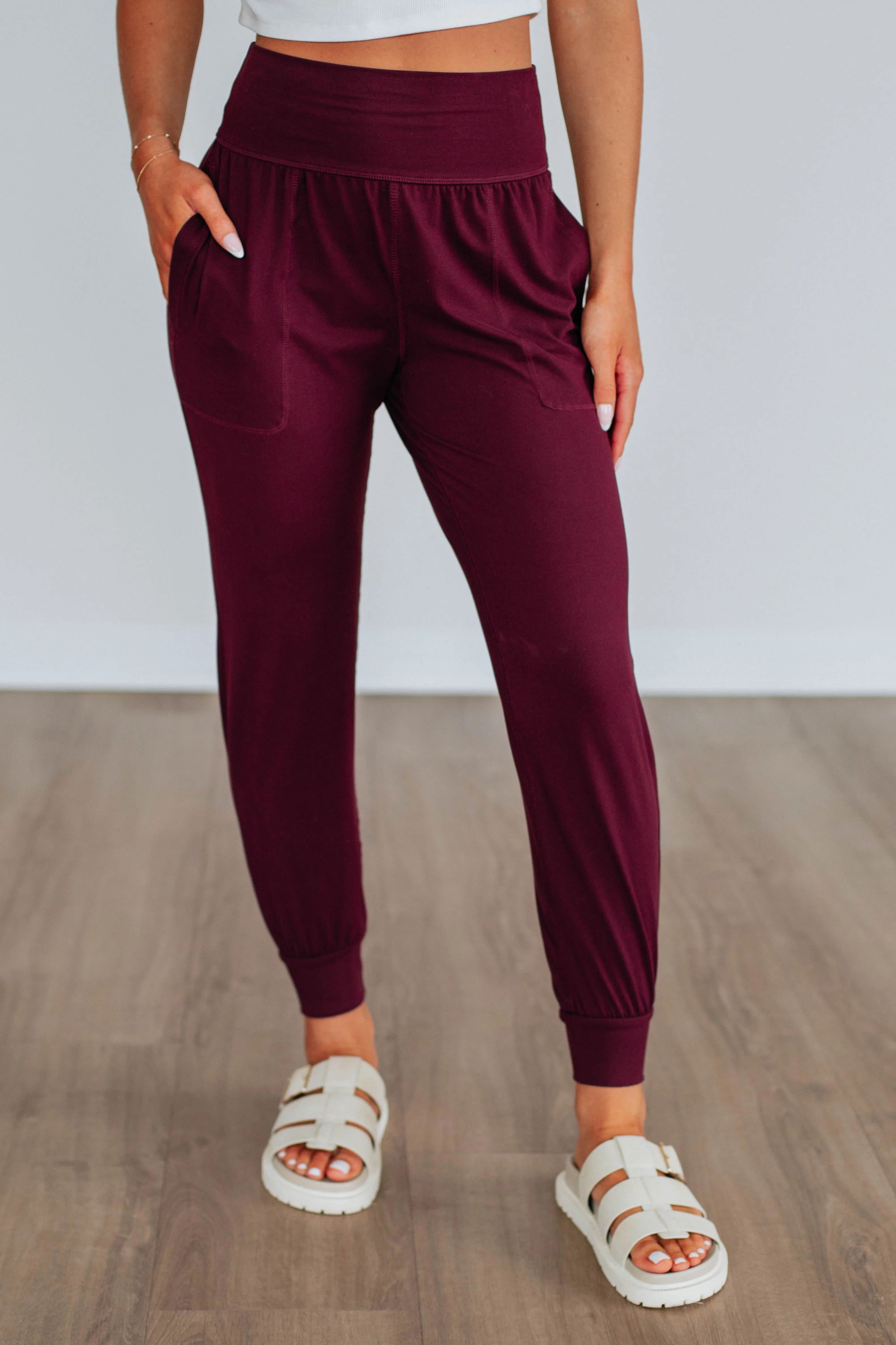 Cloud Nine Joggers - Wine
