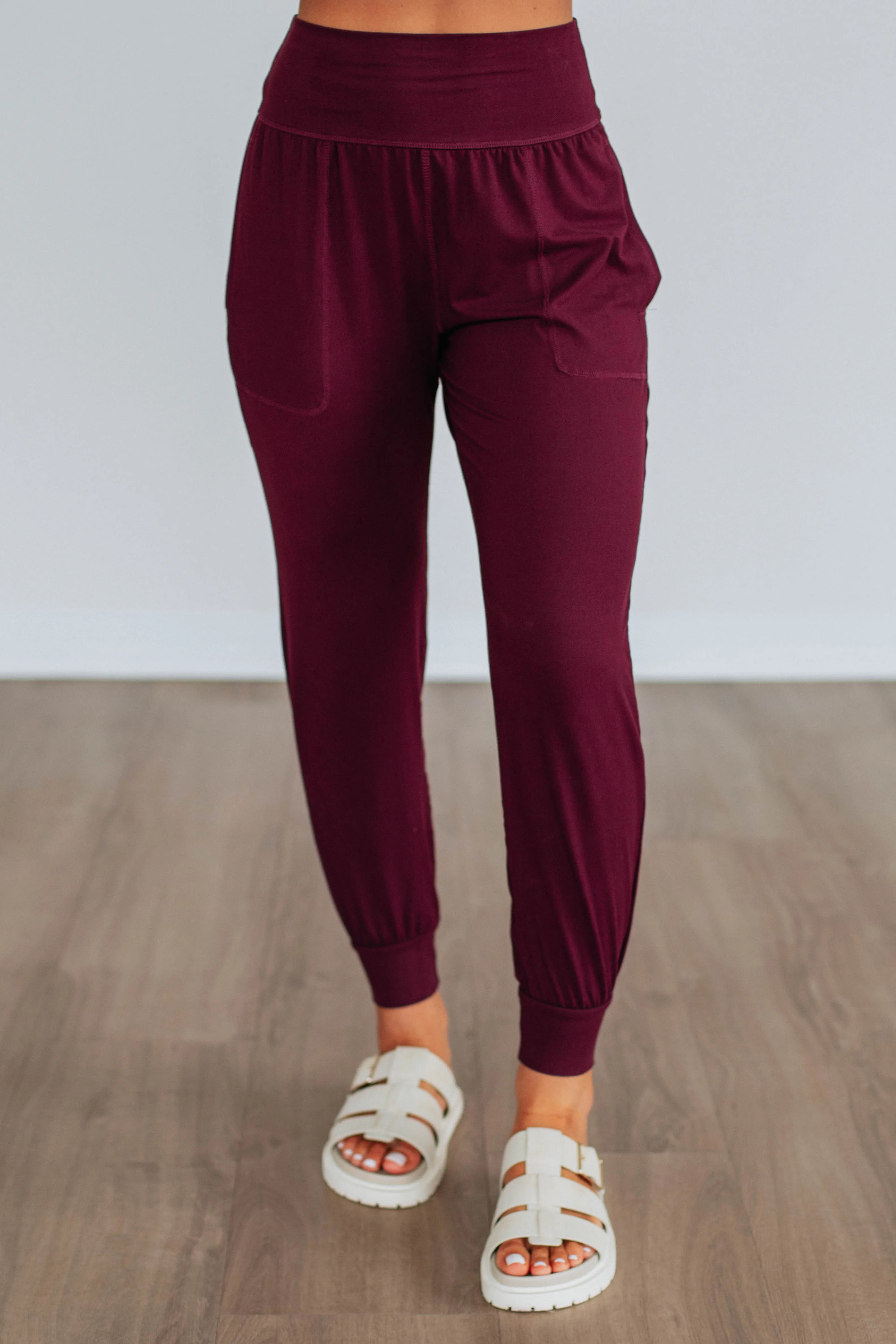 Cloud Nine Joggers - Wine