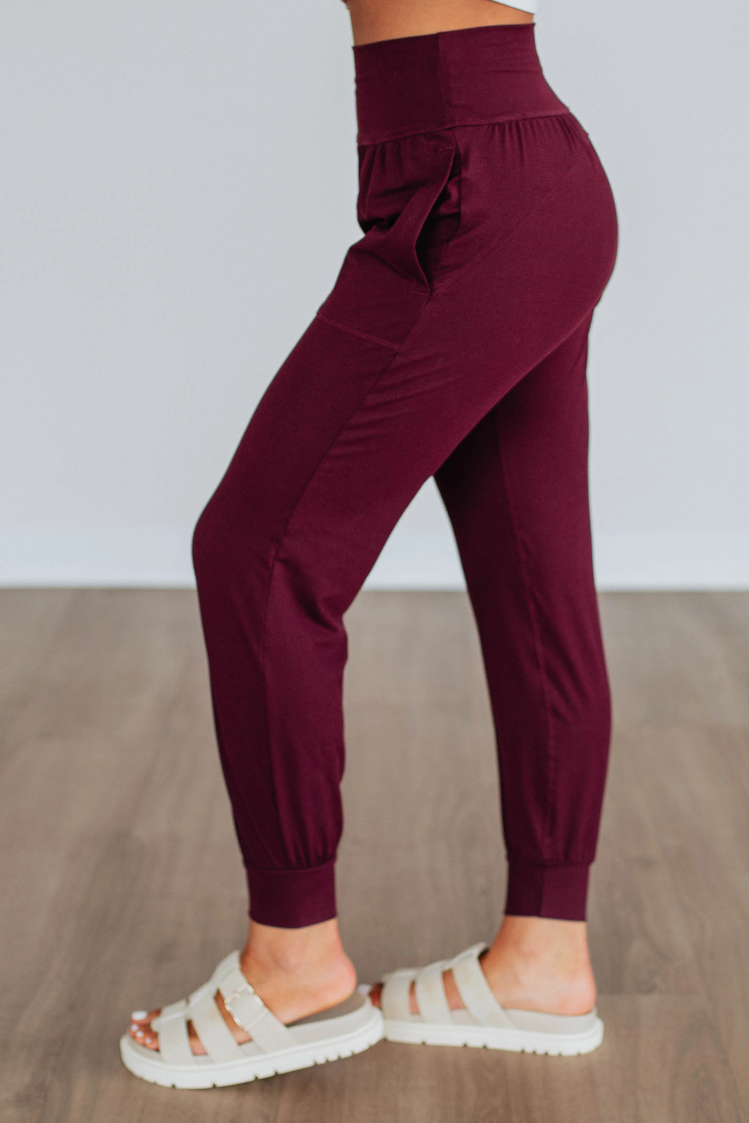 Cloud Nine Joggers - Wine