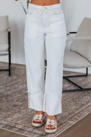 Cosette Wide Leg Pants - Ivory