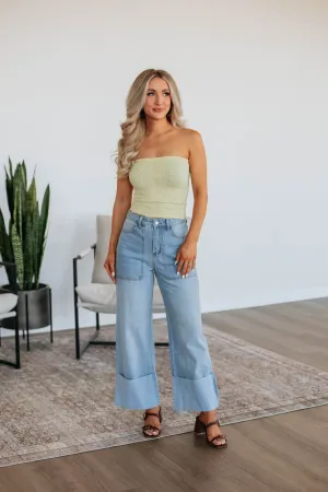 Cosette Wide Leg Pants - Medium Wash