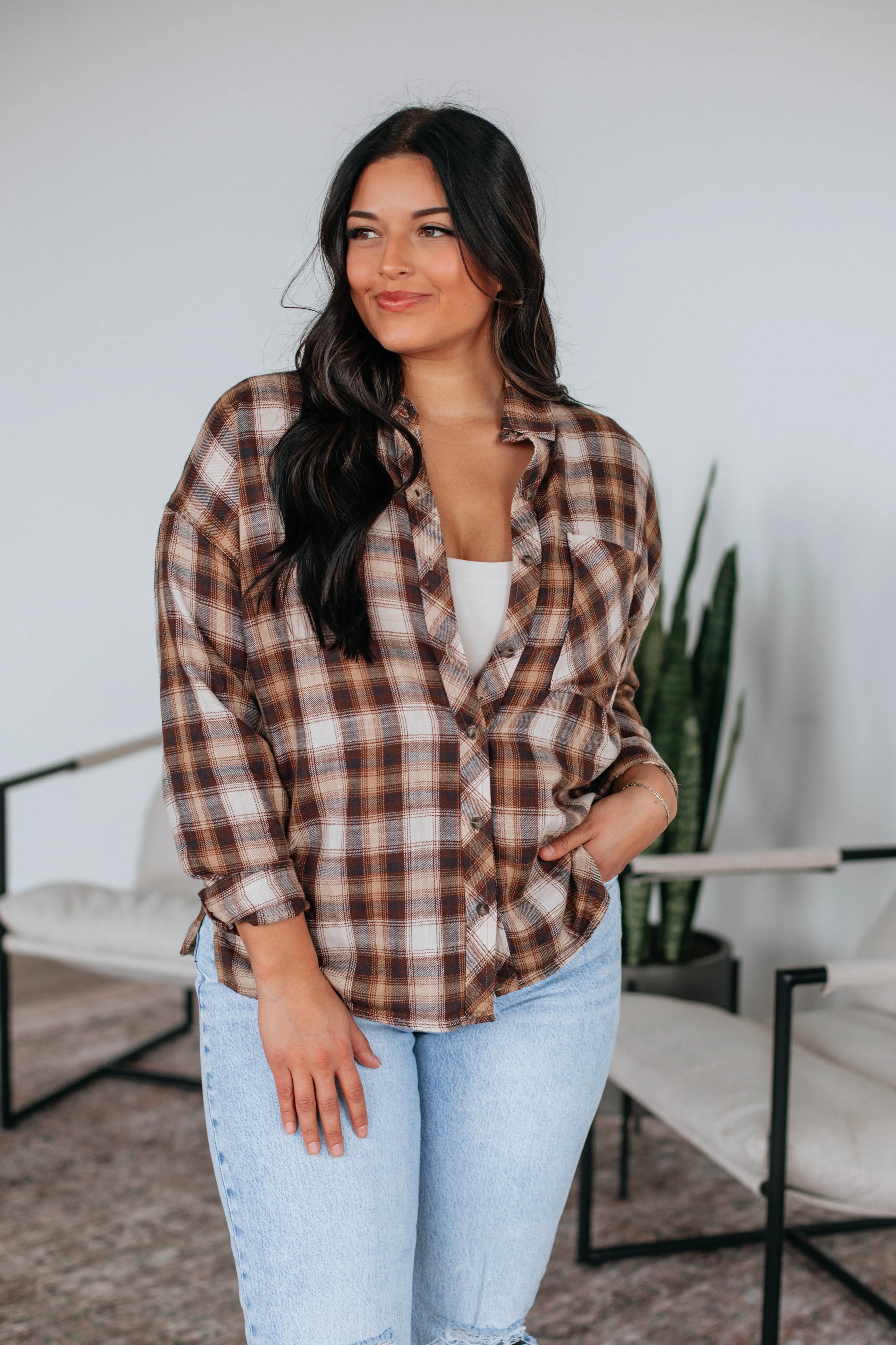 Cyrus Flannel Top
