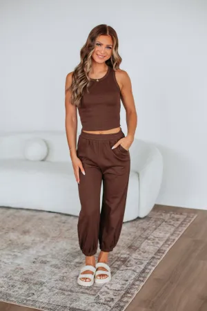 Dax Two-Piece Lounge Set - Chocolate