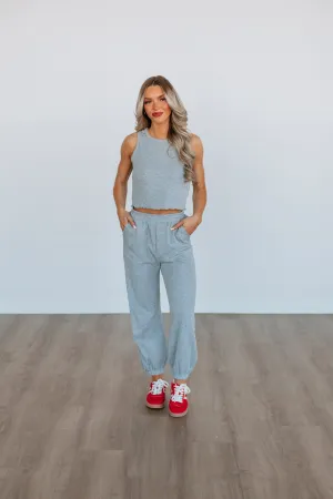Dax Two-Piece Lounge Set - Heather Grey