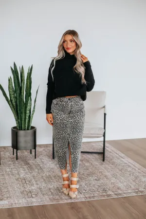 Desirae Leopard Skirt