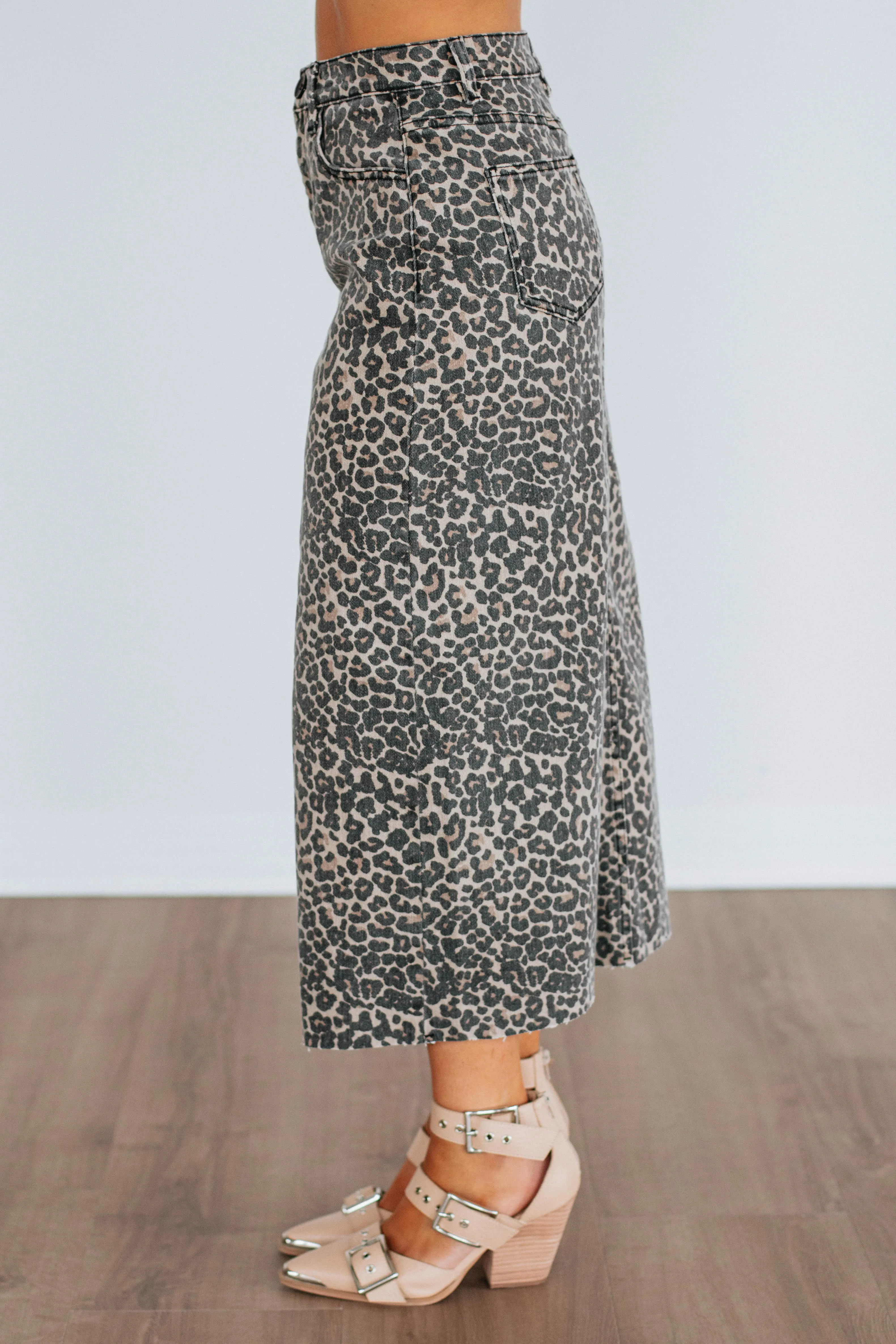 Desirae Leopard Skirt