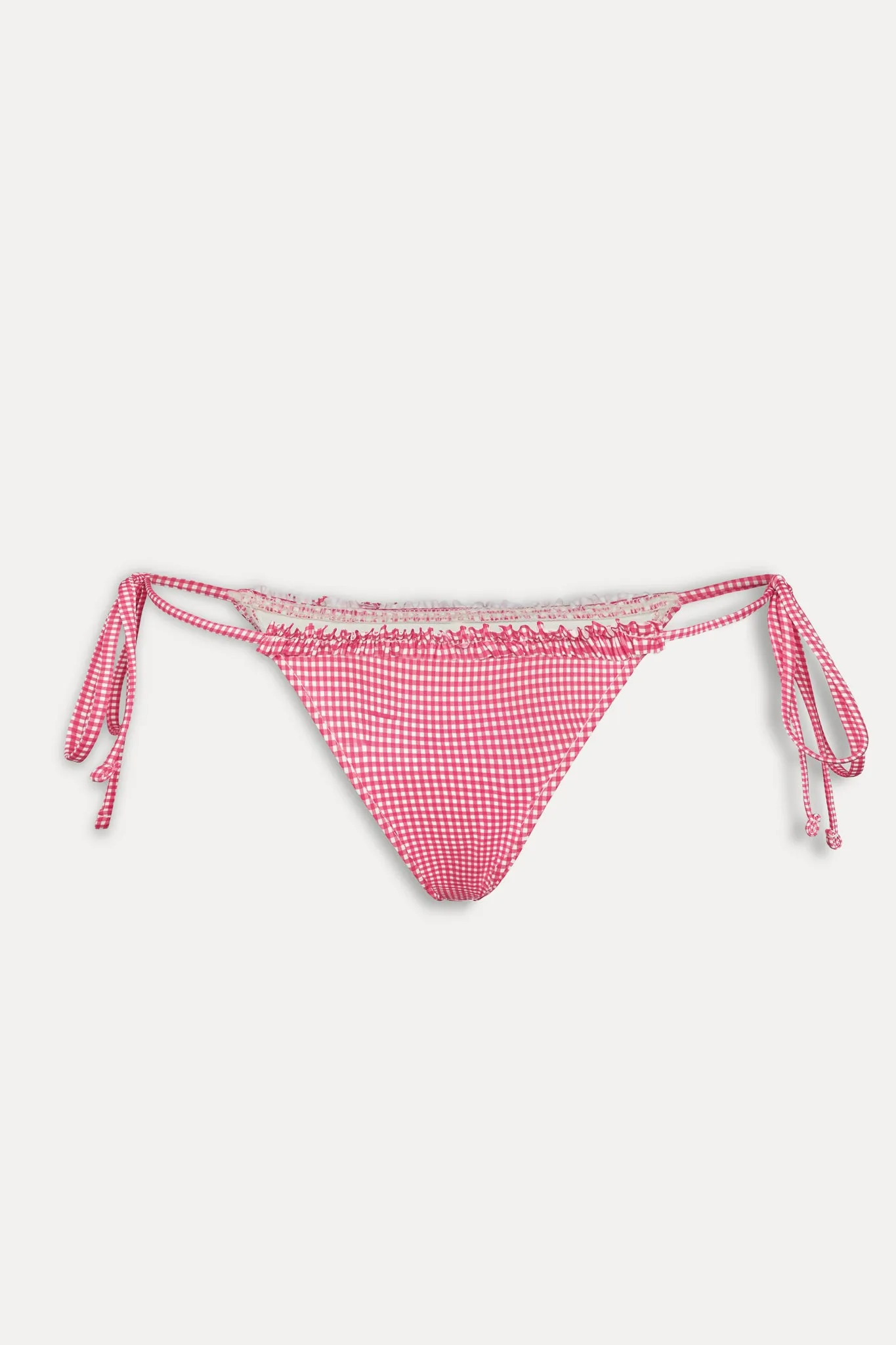 Divine Skimpy String Bikini Bottom - Ladybug Gingham