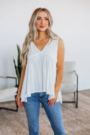 Dovile Babydoll Tank - Ivory