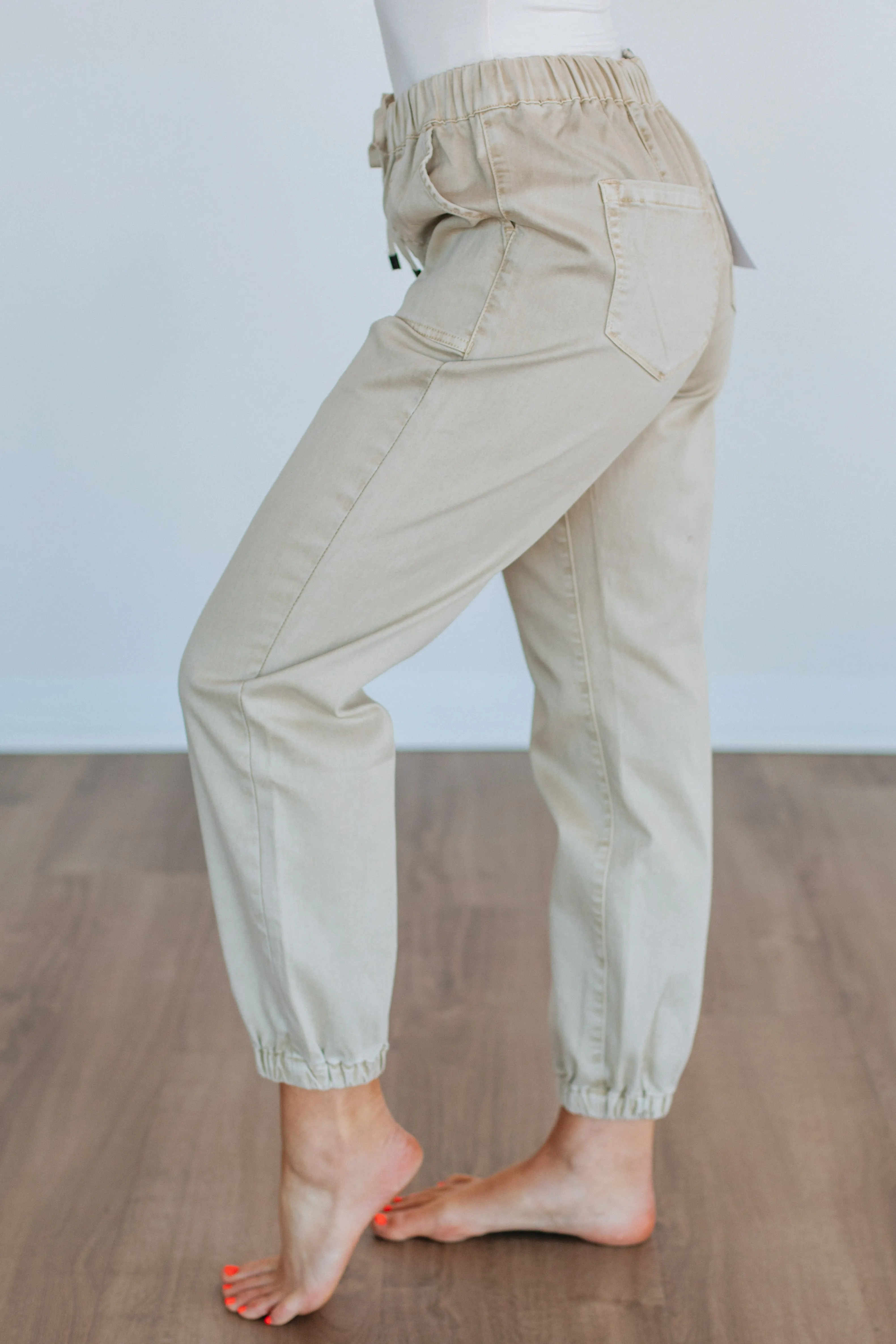 Drea Mica Joggers - Natural