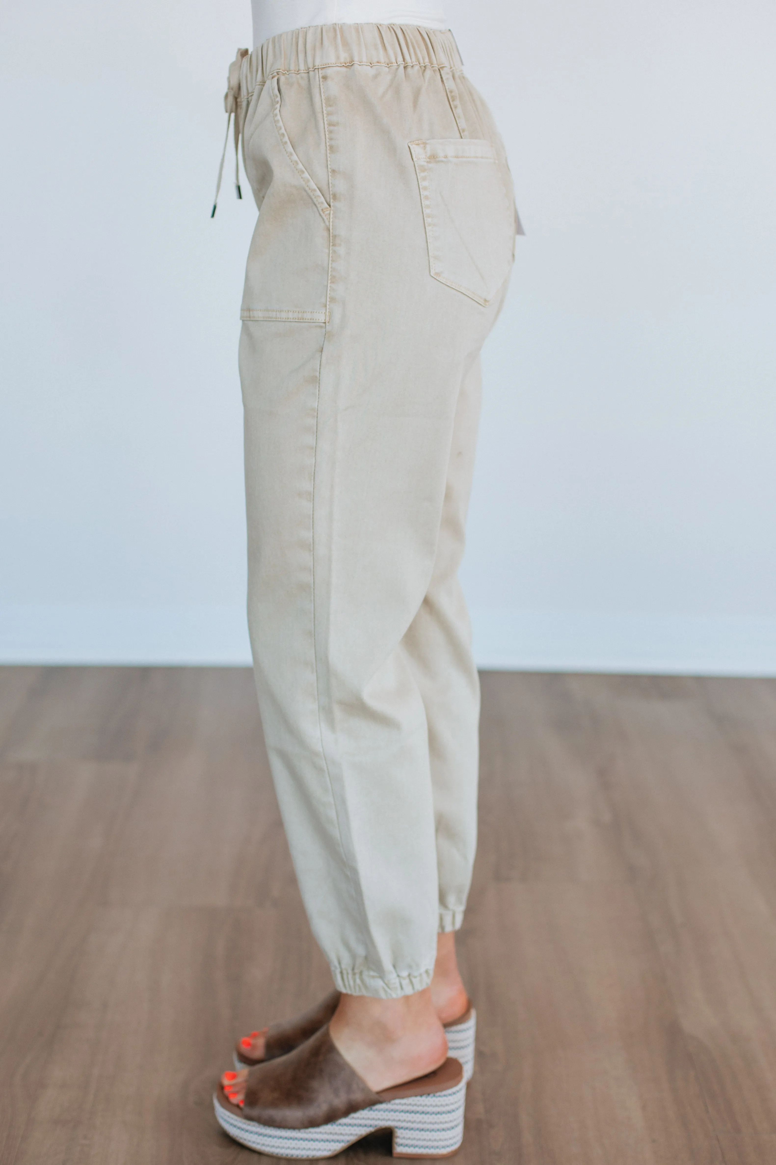 Drea Mica Joggers - Natural
