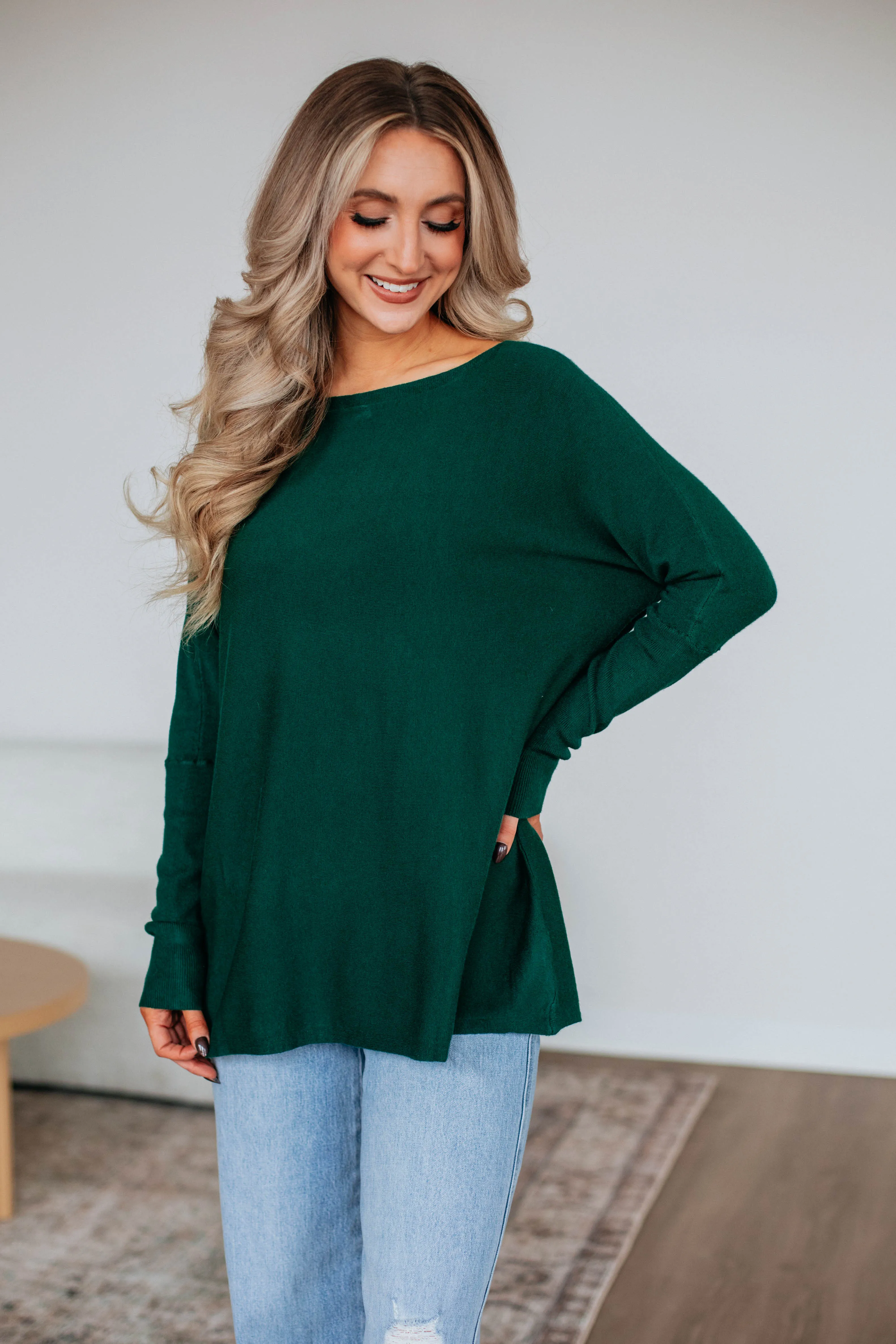 Edella Sweater - Hunter Green