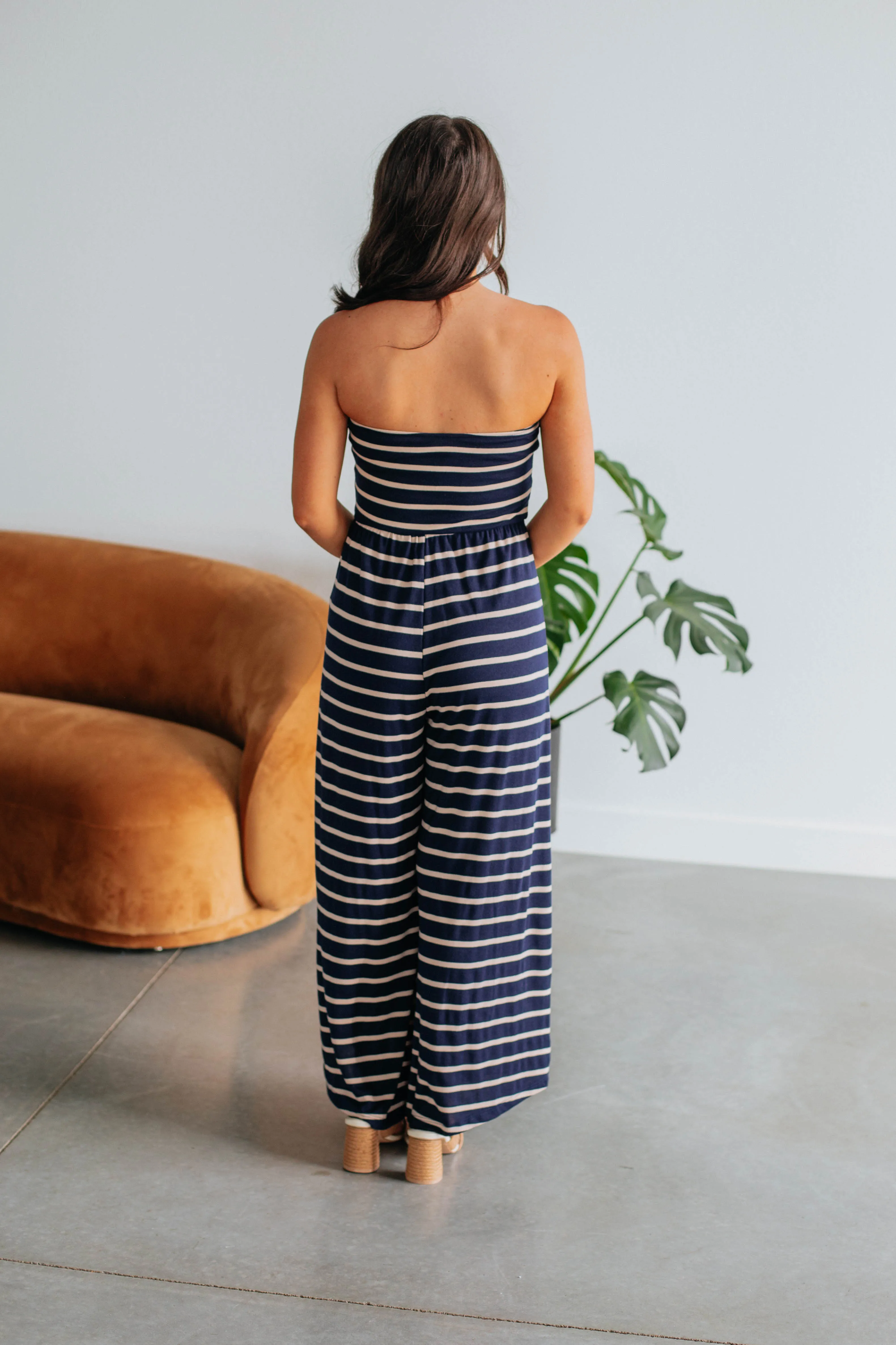 Elina Striped Jumpsuit