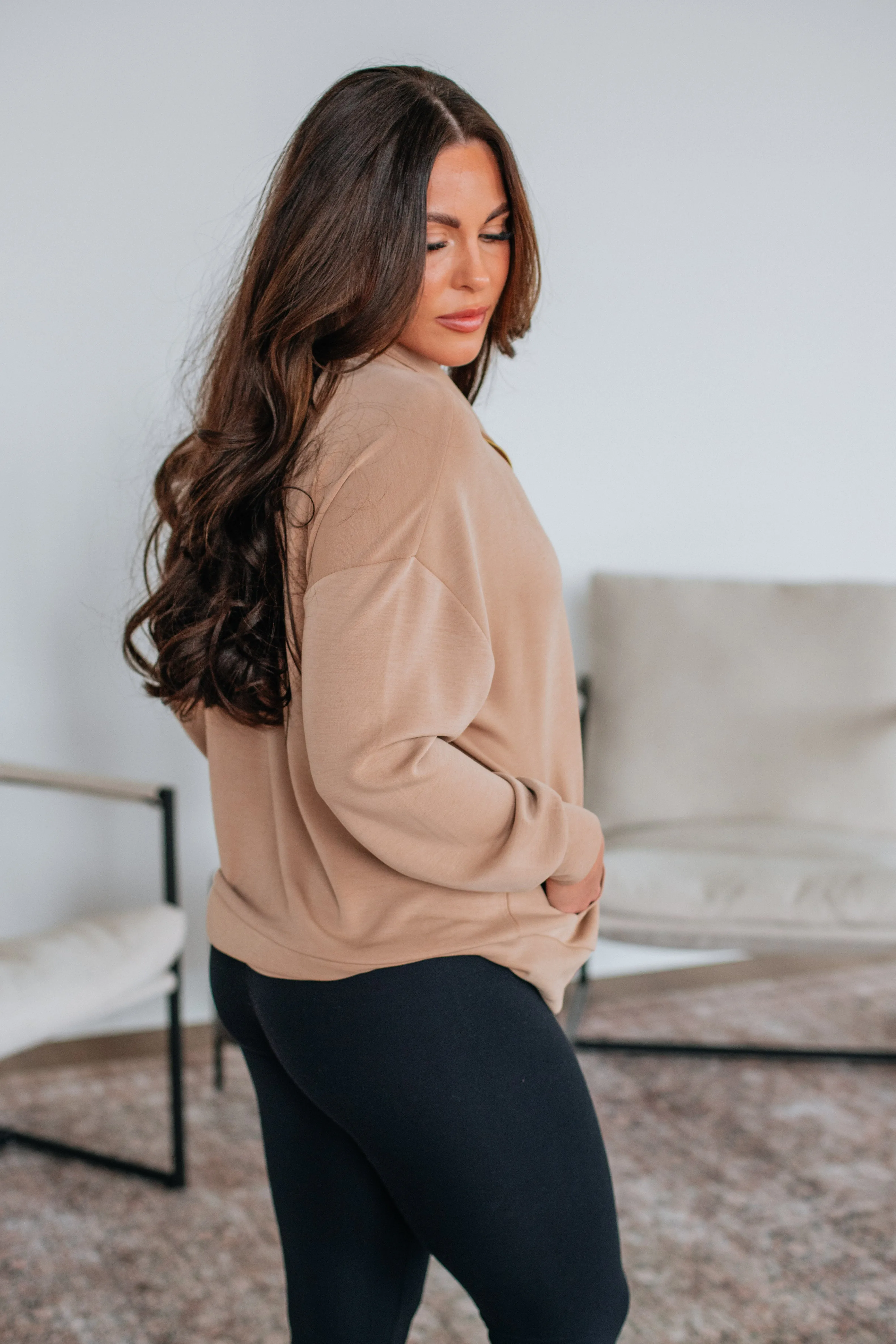 Enya Zip-Up Jacket - Tan